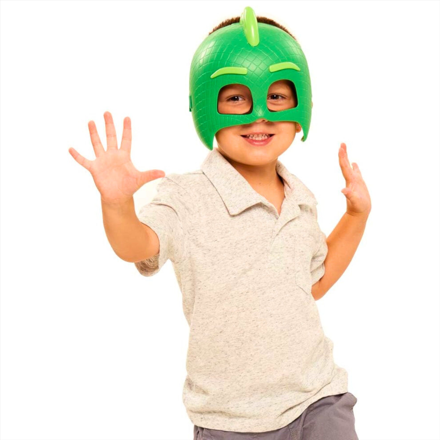 PJ Masks Gekko Kids Fancy Dress Wearable Role Play Mask - Toptoys2u