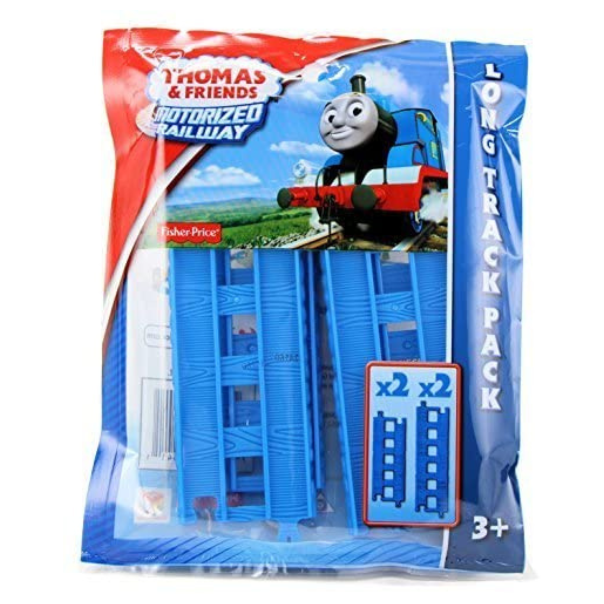 Thomas & Friends Fisher Price Motorised Railway Long Track Pack (4 pieces) - Toptoys2u