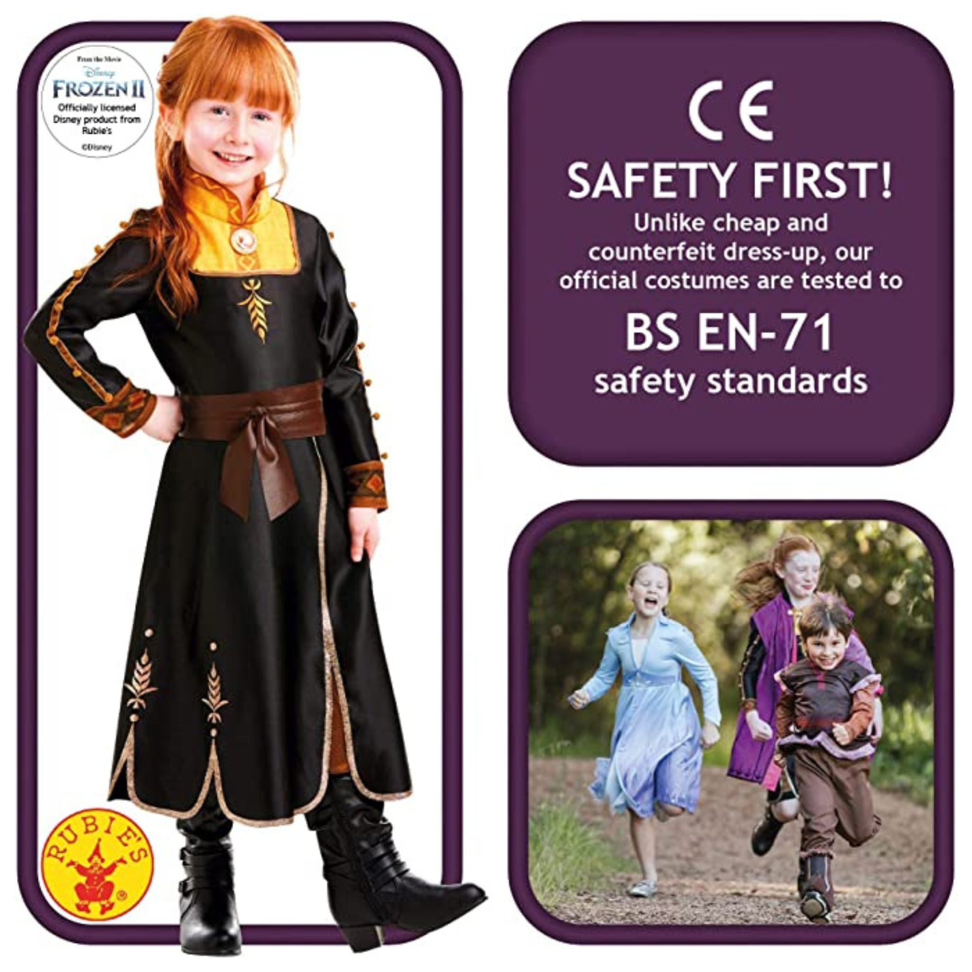 Rubie's Official Disney Frozen 2 Anna Premium Childs Costume - Toptoys2u