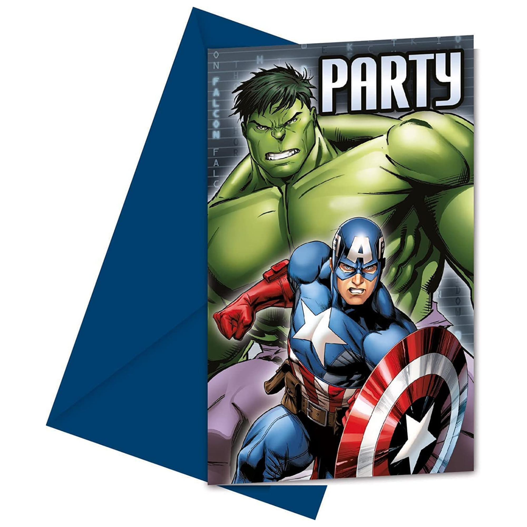 Marvel Avengers Assemble Party Invitations, 4 Pack of Invites & Envelopes - 24 Total - Toptoys2u