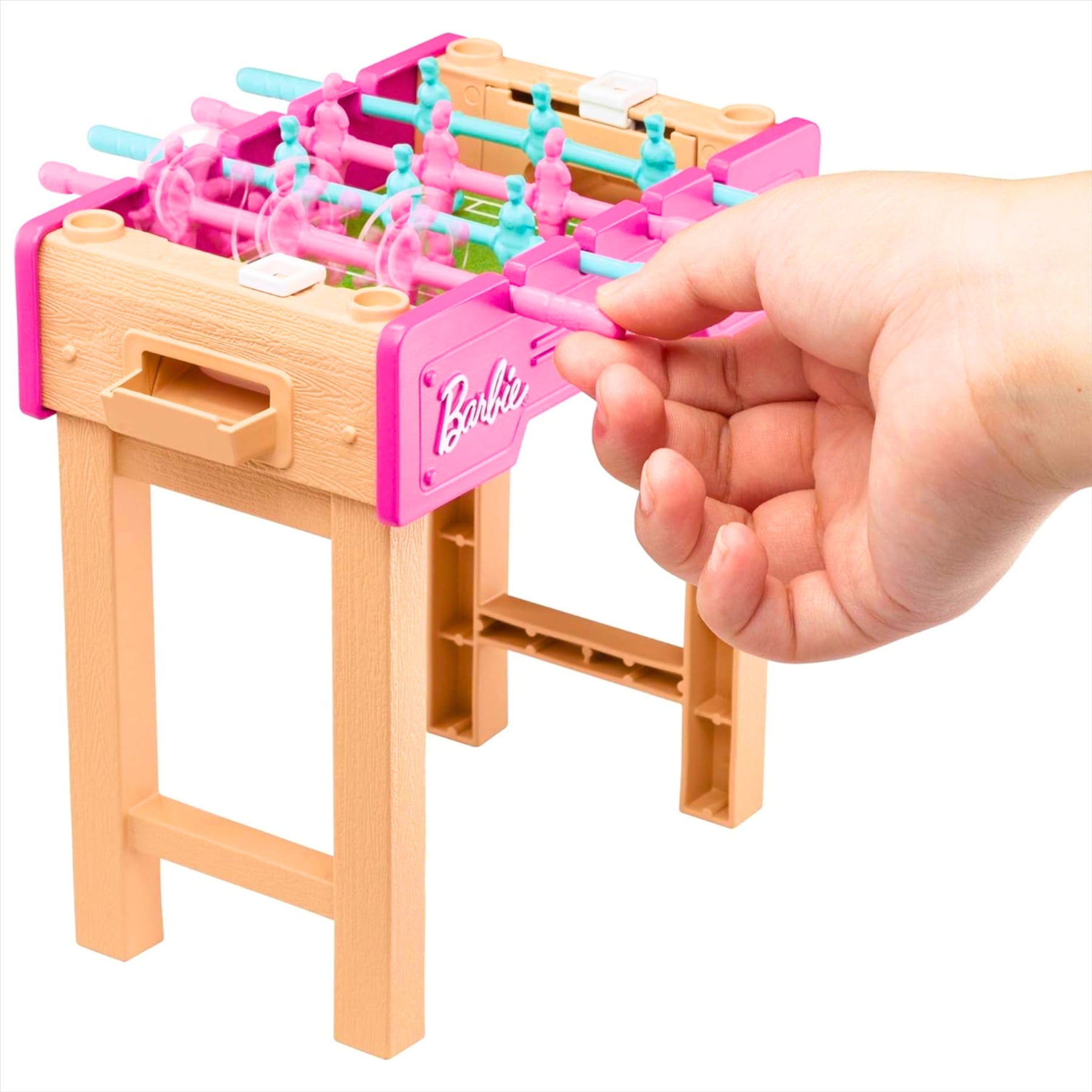 Barbie Foosball Playset with Dog and Accessories - Includes Functional Foosball Table, Dog Figure, and Snacks - Toptoys2u