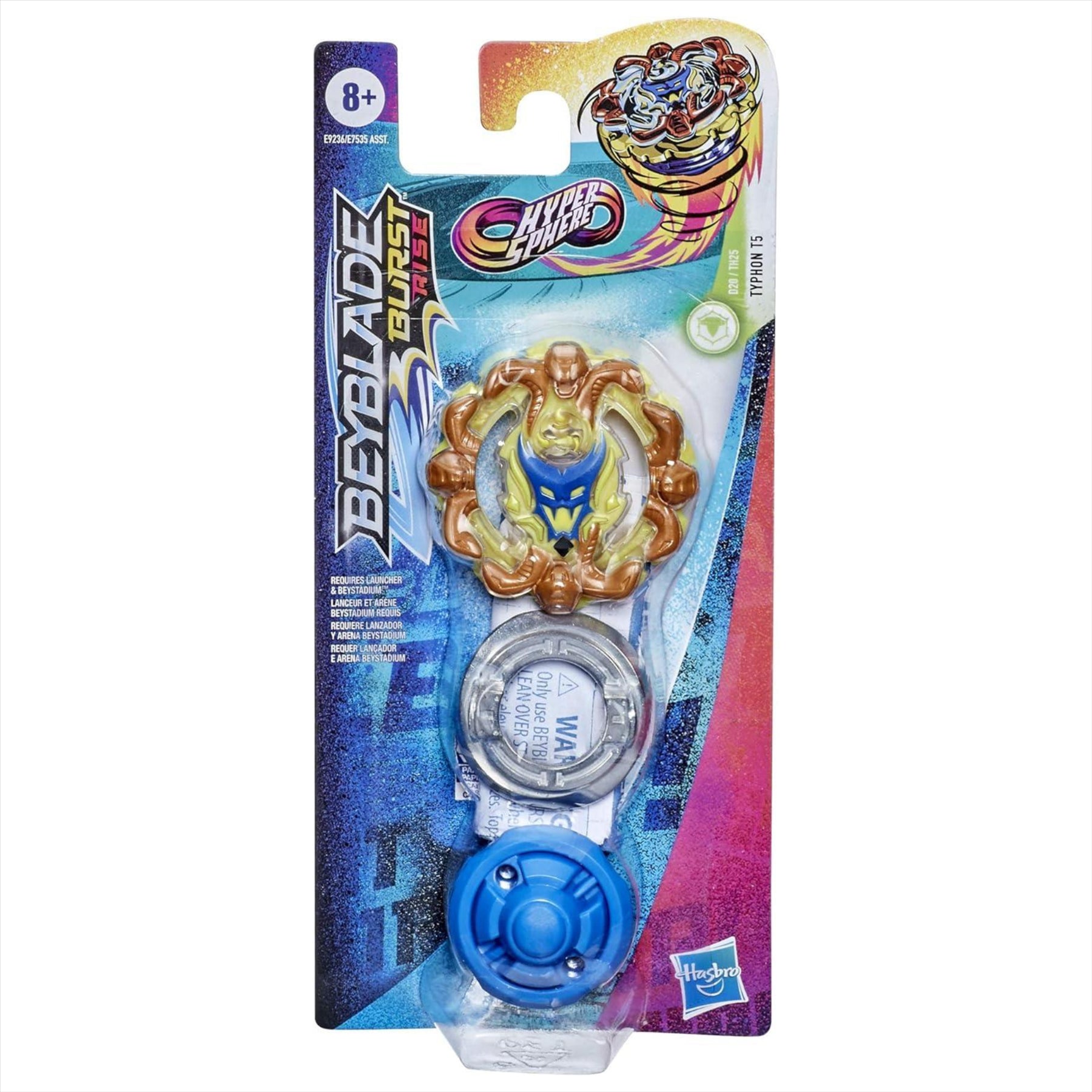 Beyblade Burst Rise Hypersphere Typhon T5 Single Pack -- Defense Type Right-Spin Battling Top Toy, Ages 8+ - Toptoys2u