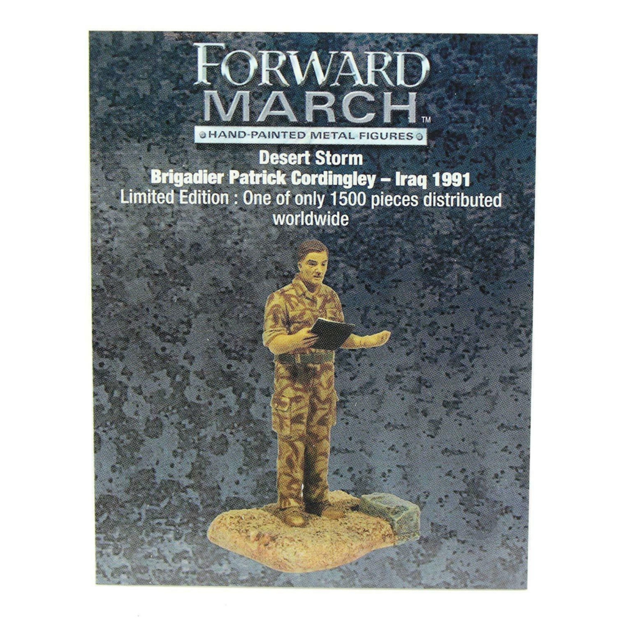 Corgi Forward March 1:32 Die Cast Figure - Desert Storm - Brigadier Patrick Cordingley Iraq 1991 CC59180 - Toptoys2u