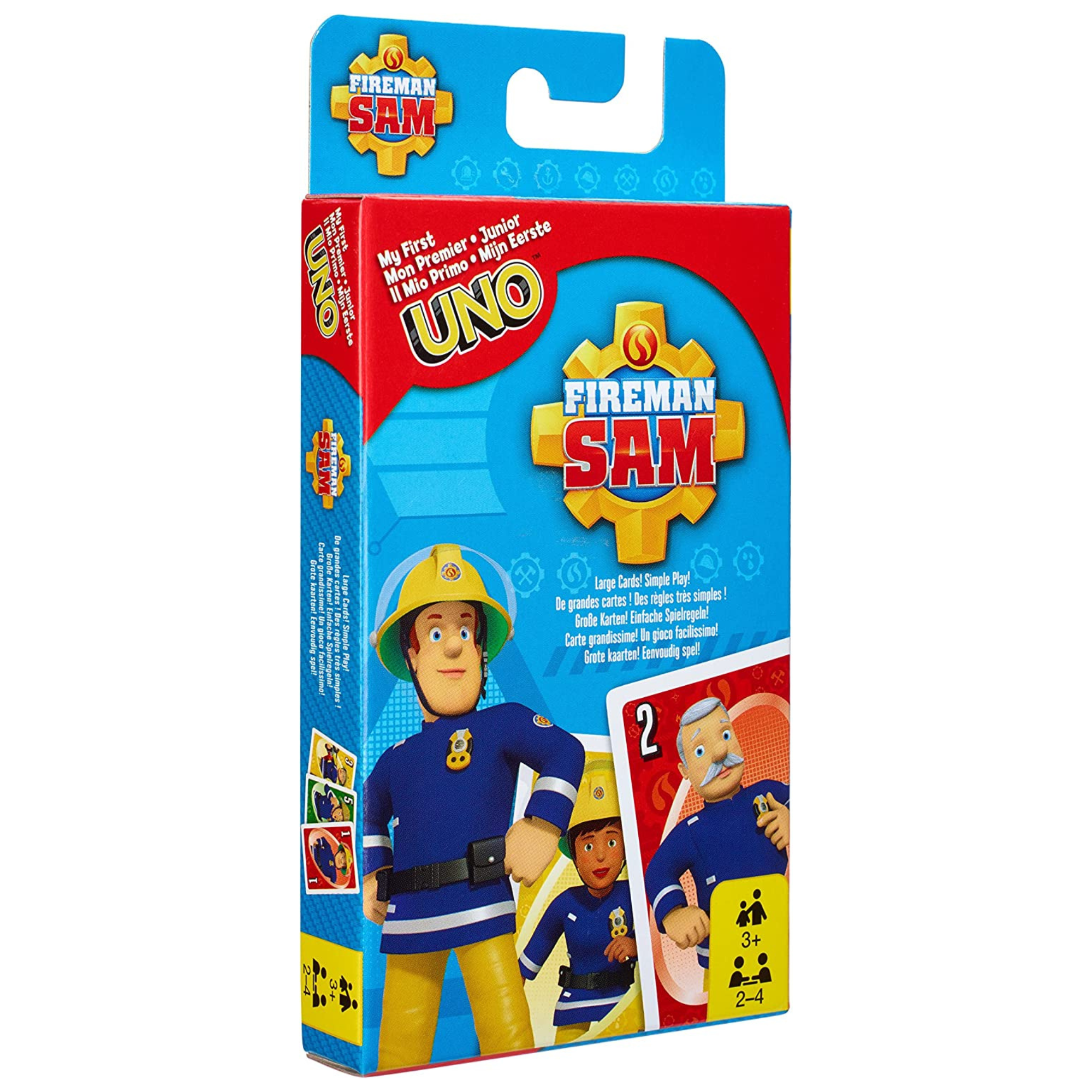 Uno Junior Fireman Sam Playing Card Game - Toptoys2u