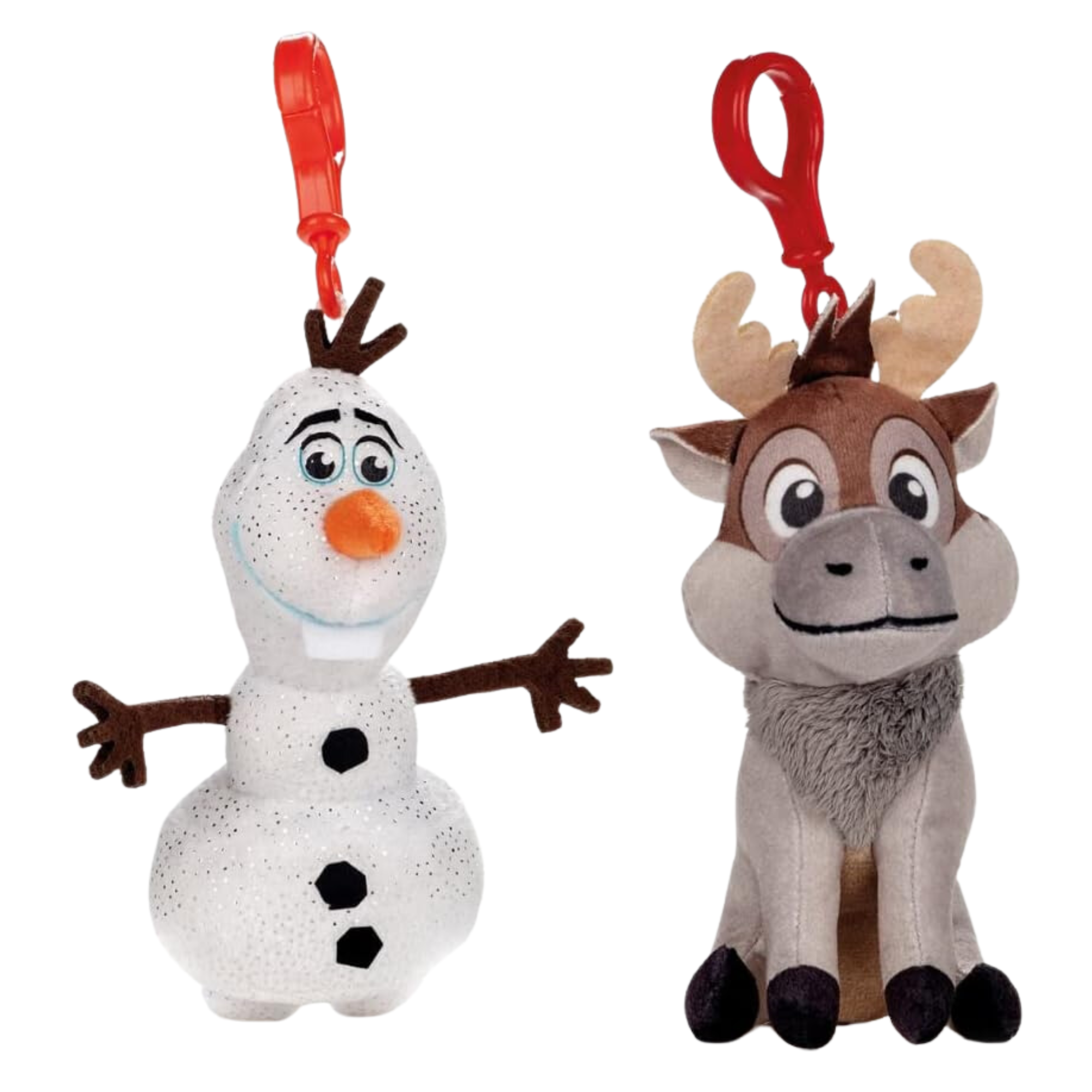 Frozen 2 Soft Plush 5" Keyclip Toys - Sven, Olaf, Elsa and Anna - Toptoys2u