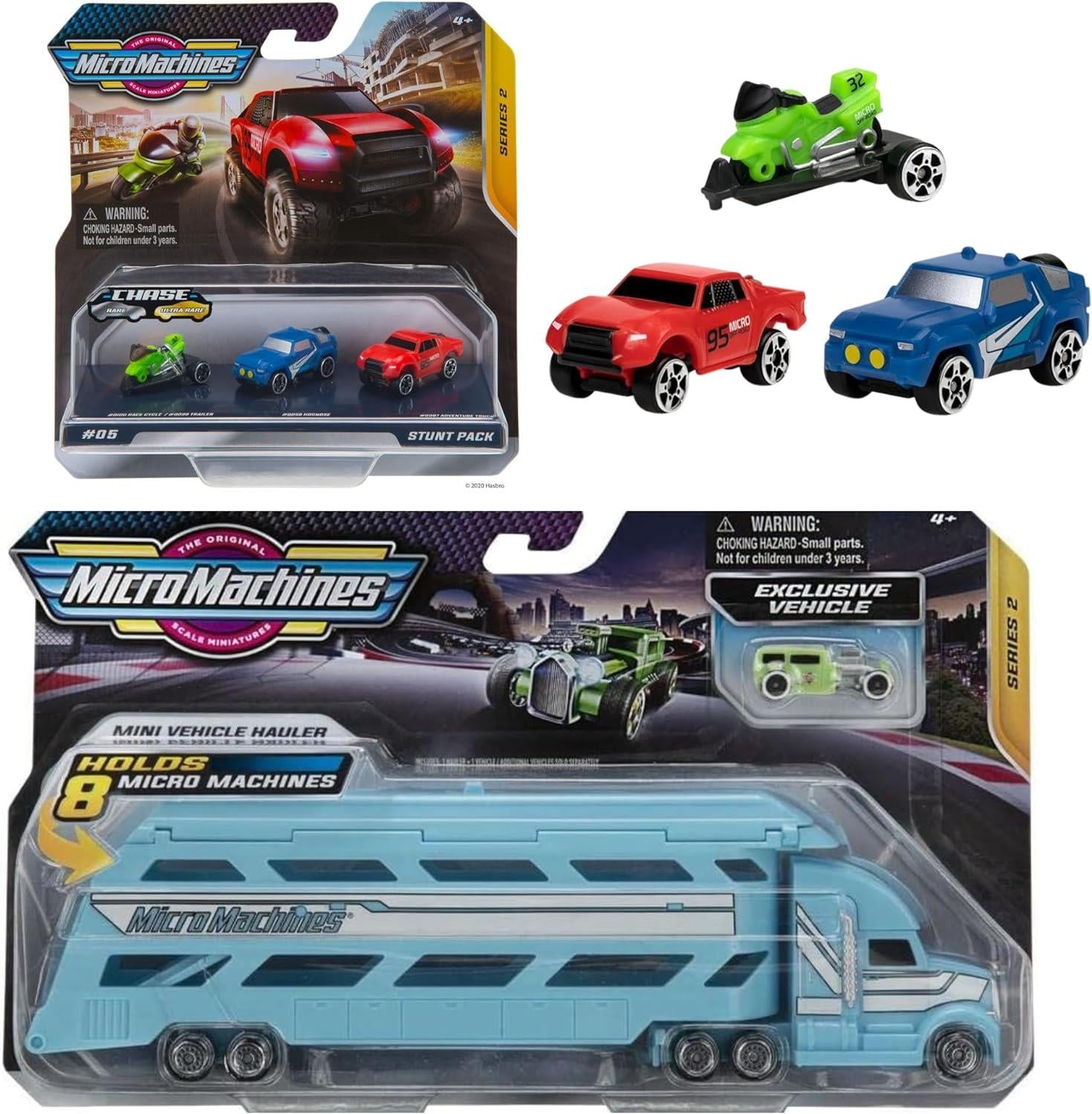 Micro Machines Toy Cars Starter Pack, Officially Licensed Chevrolet Racing  Car Speed Legends - Includes 3 Vehicles - Possibility of Something Rare 