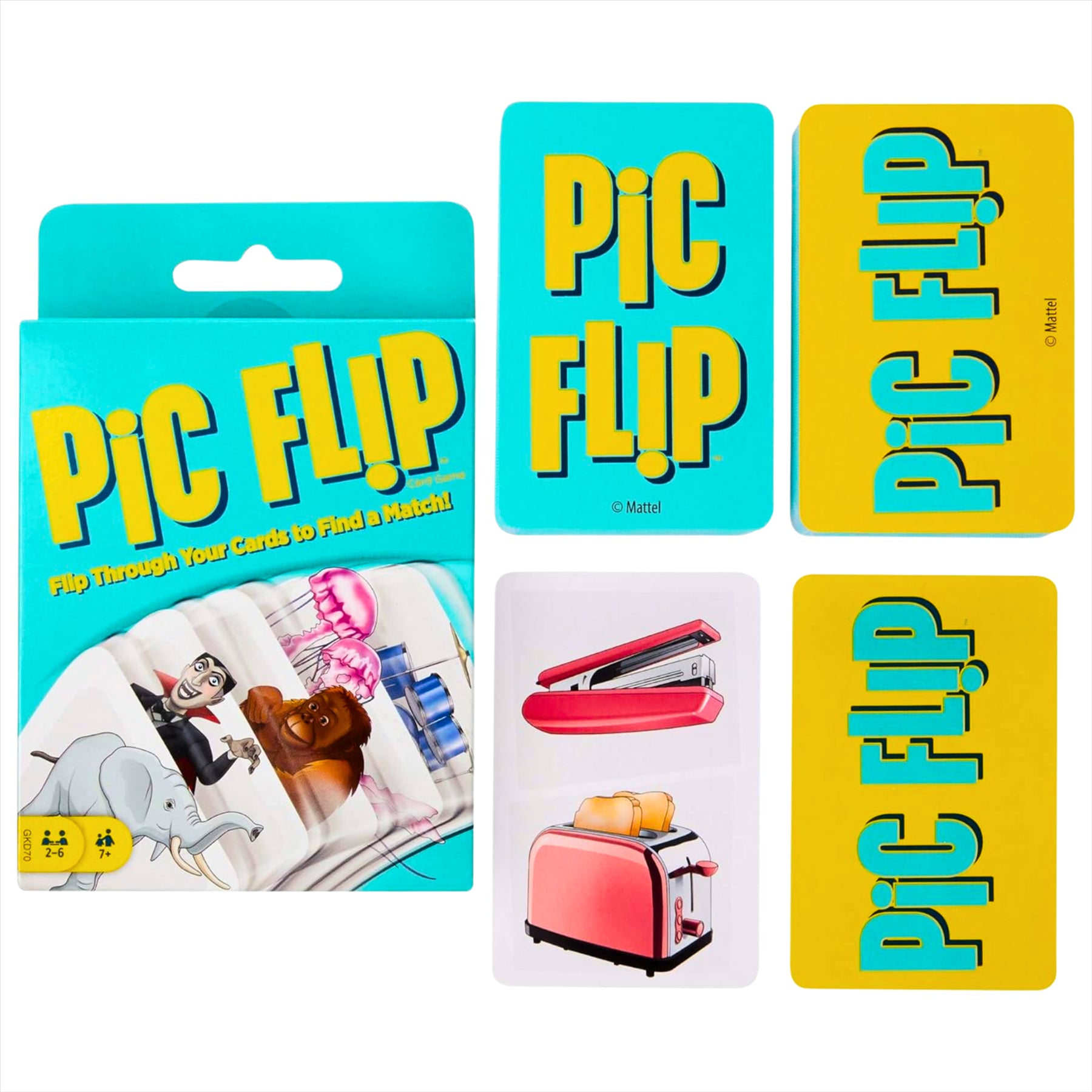Pic Flip Playing Card Game for 2-6 Players - Toptoys2u