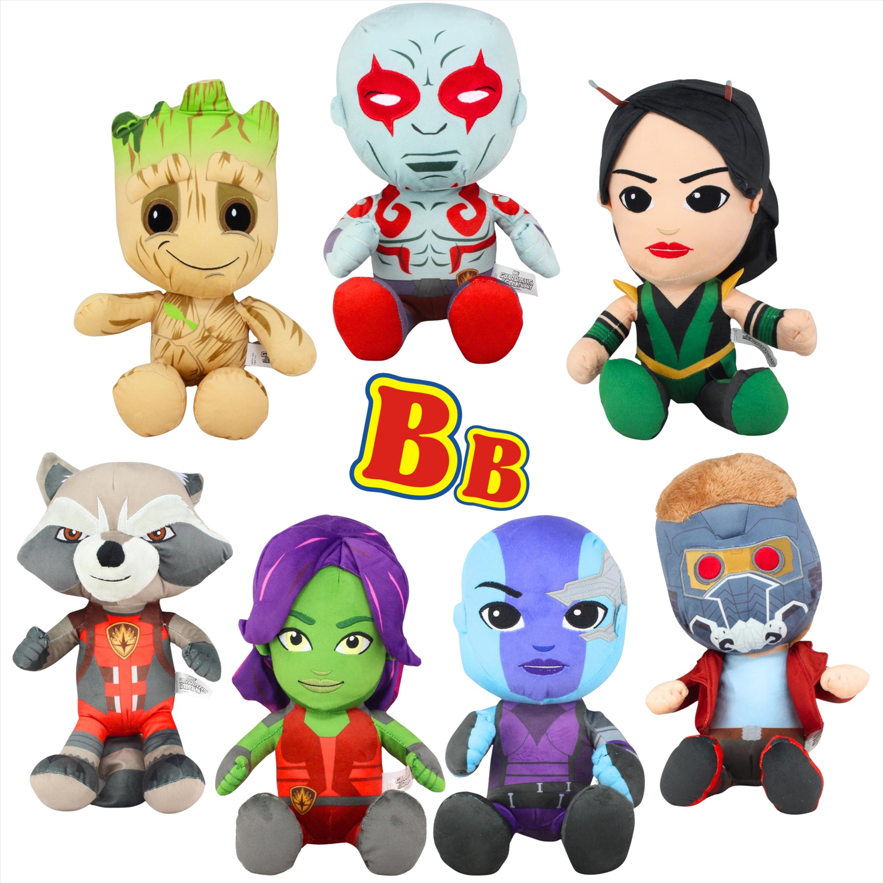 Guardians of the Galaxy Avengers Super Soft Embroidered 36cm Plush Toys - Set of All 7