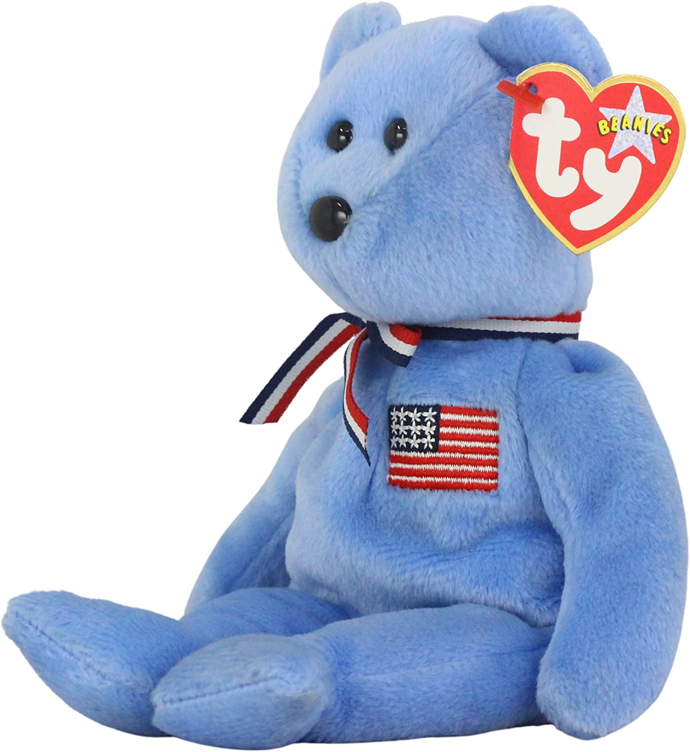 TY Classics Beanies - 12" 30cm Patriotic Bear & 8" 20cm American Bear Twin Pack - Toptoys2u