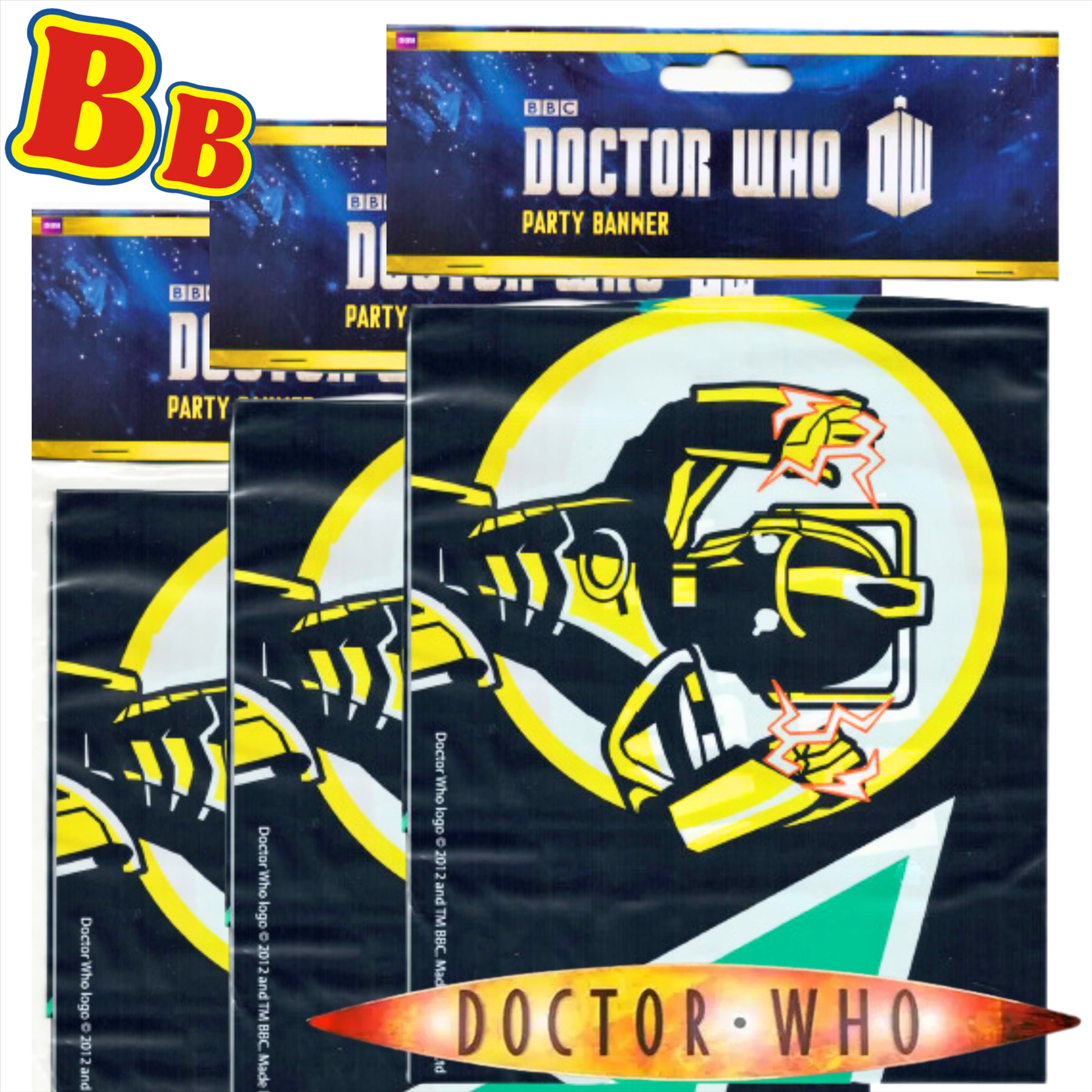 Official Doctor Who Partyware Pack of 3 Room Banners - Toptoys2u