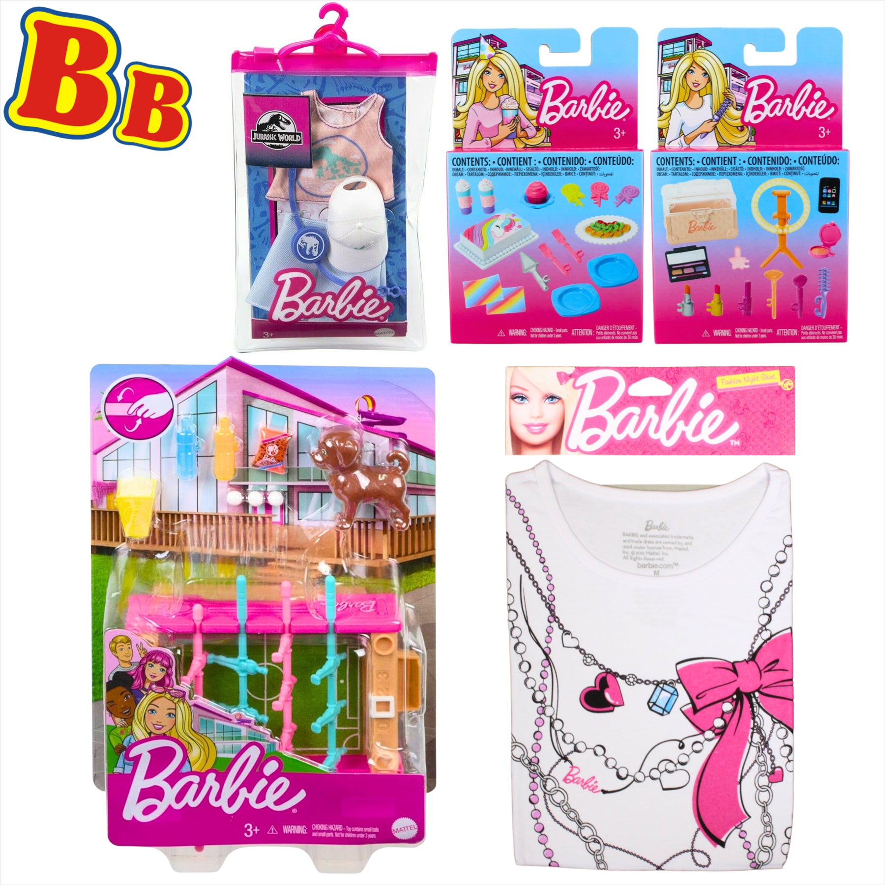Barbie Ultimate Collectors Playset and Accessory Set - 5 Piece Set Including Functional Foosball Table
