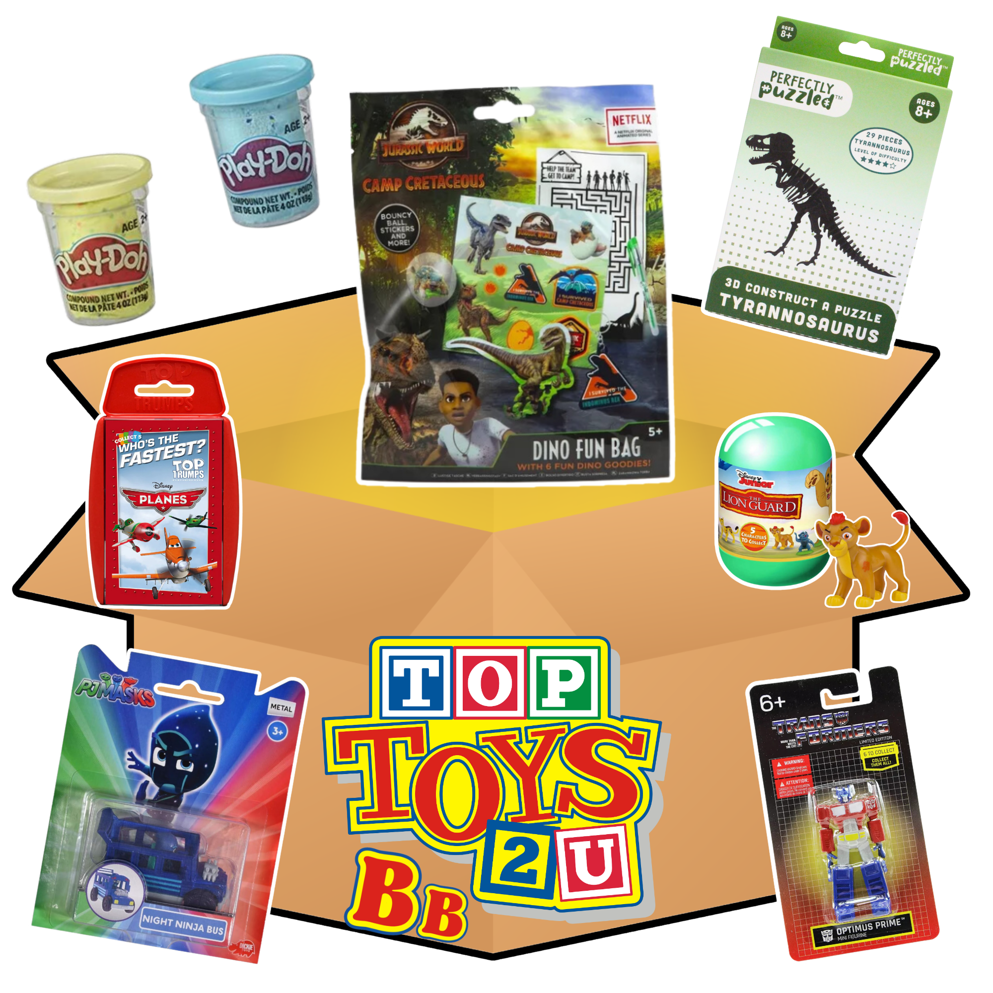 Super Saver Bargain Bundle Box - 8-Piece Boys and Girls Toys