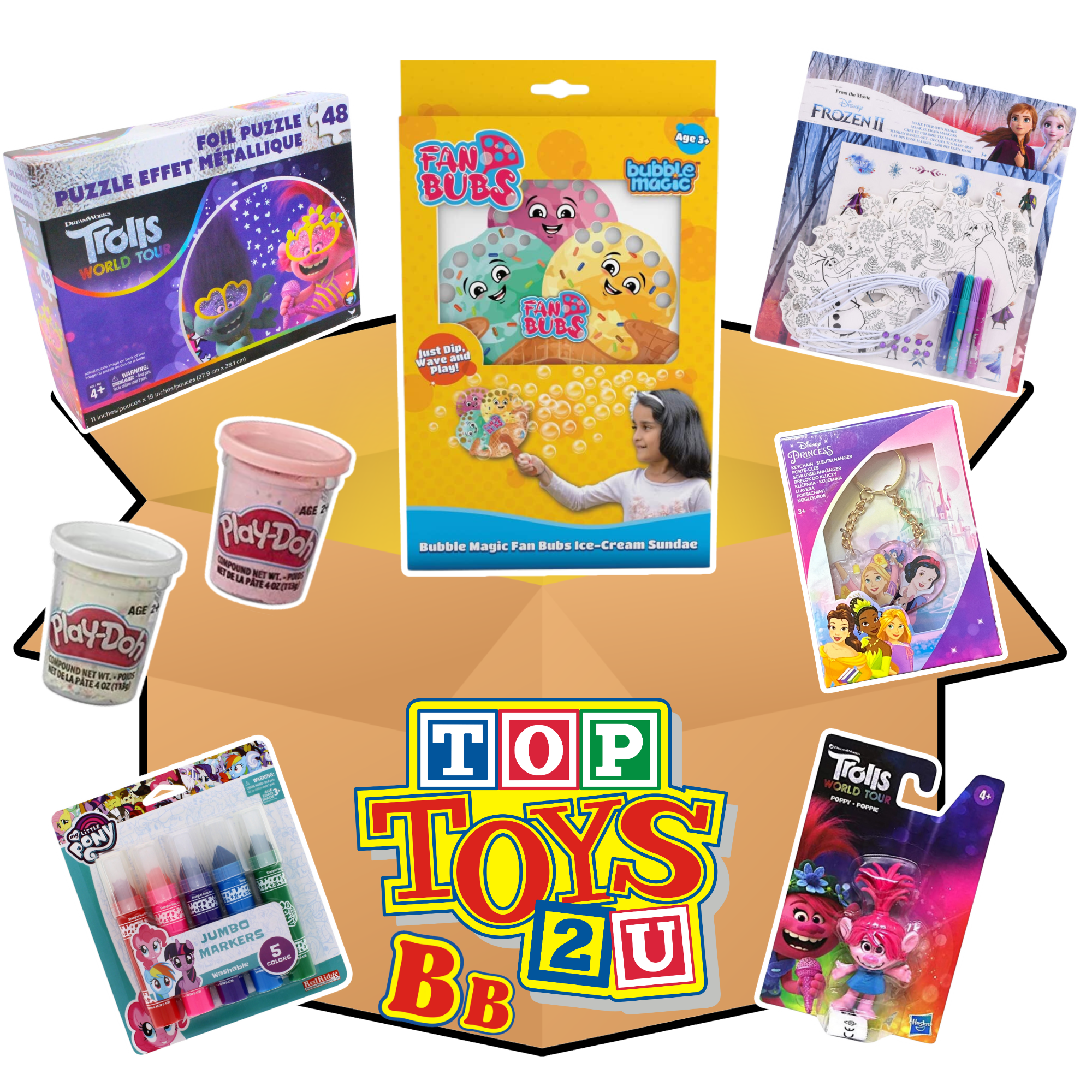 Super Saver Bargain Bundle Box - 8-Piece Boys and Girls Toys