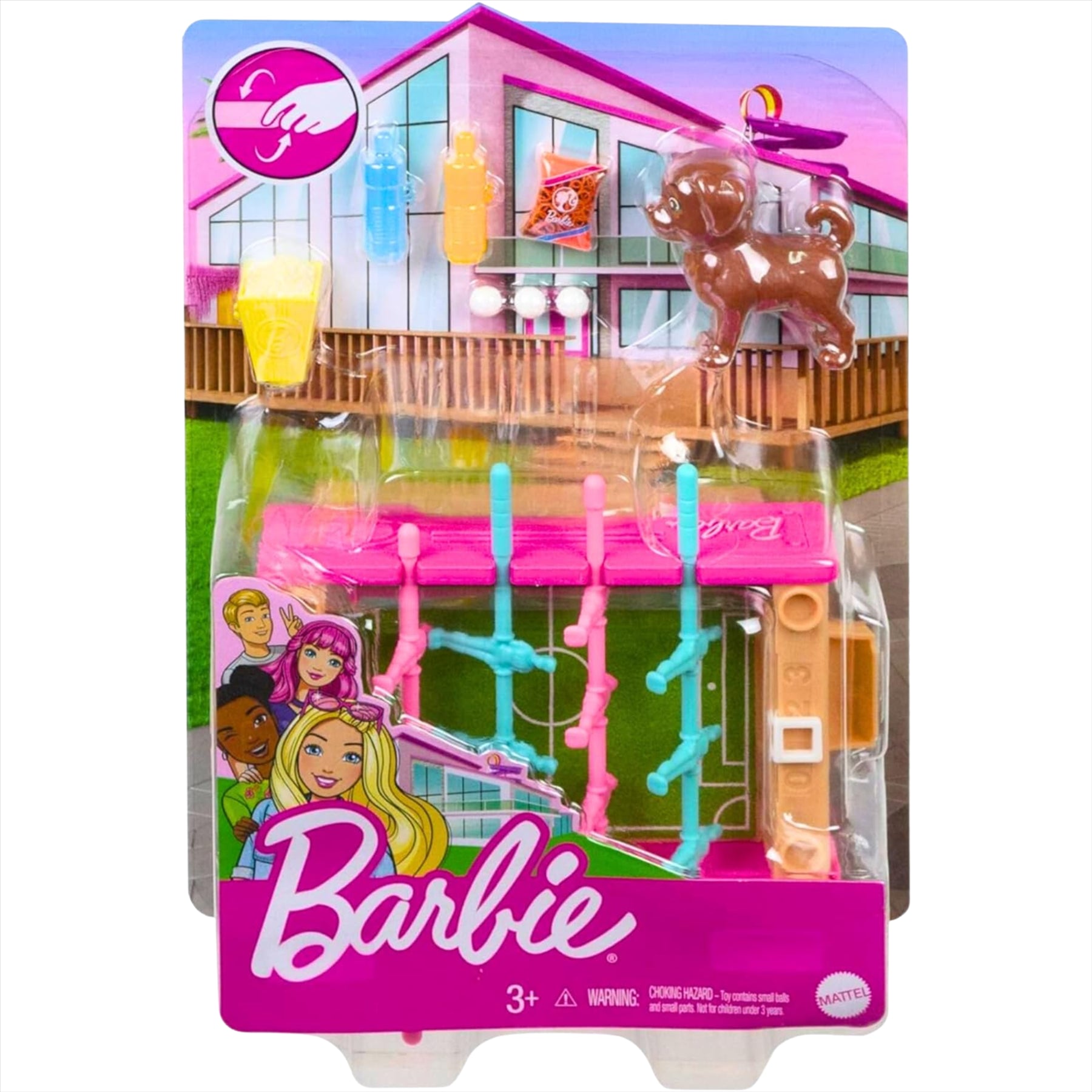 Barbie Ultimate Collectors Playset and Accessory Set - 5 Piece Set Including Functional Foosball Table - Toptoys2u