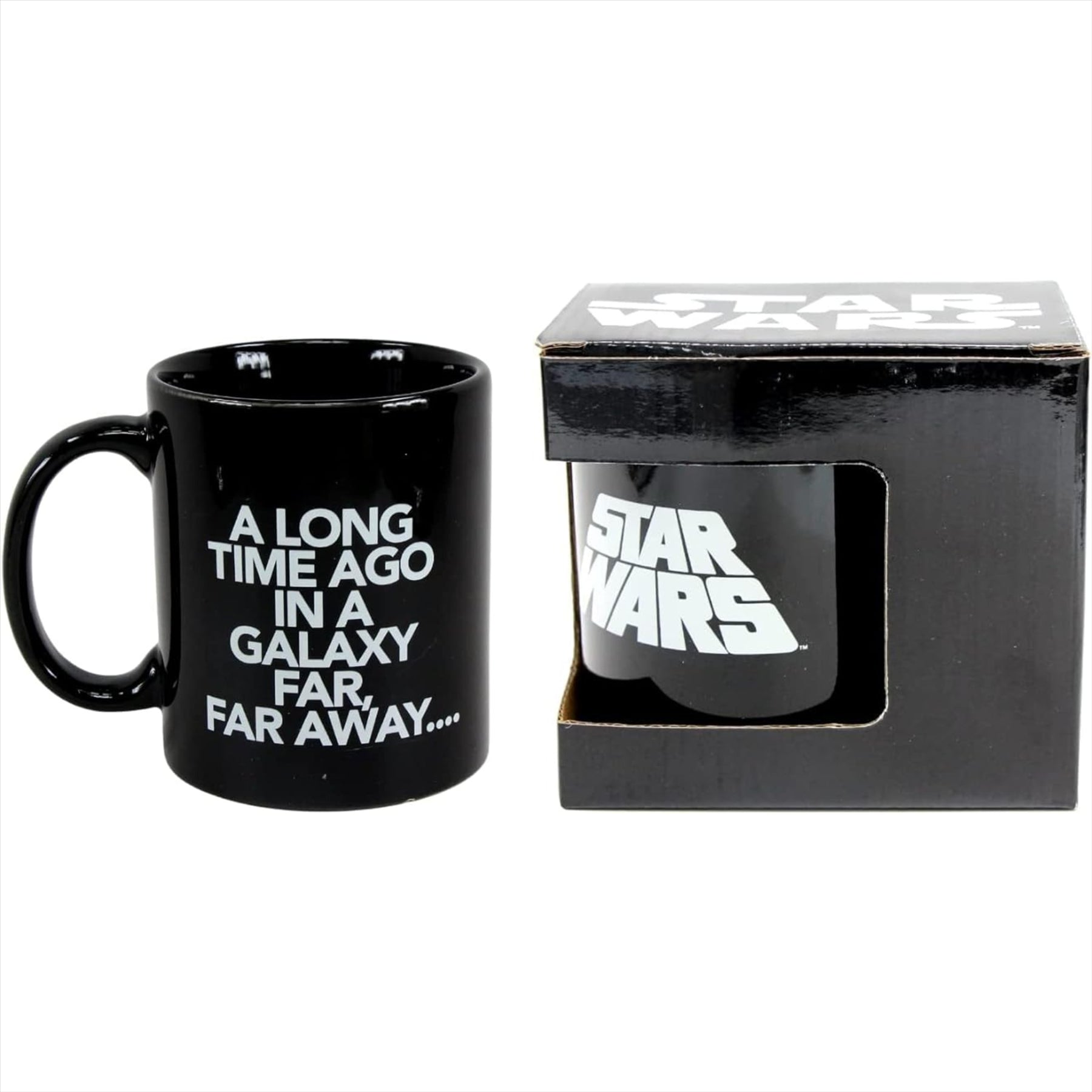 Star Wars - Collectors 4 Piece Set in Gift Box - Far Far Away 350ml Ceramic Mug, Rebel Alliance Baseball Cap, Darth Vader POP & Rebel Alliance T-Shirt Large - Toptoys2u