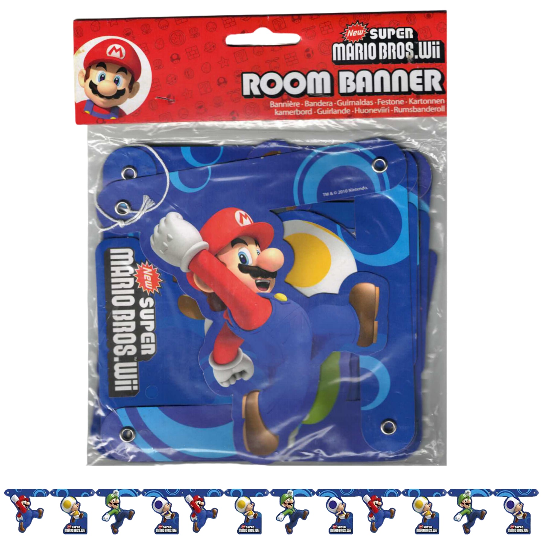 Super Mario Partyware - Room Banner - Toptoys2u