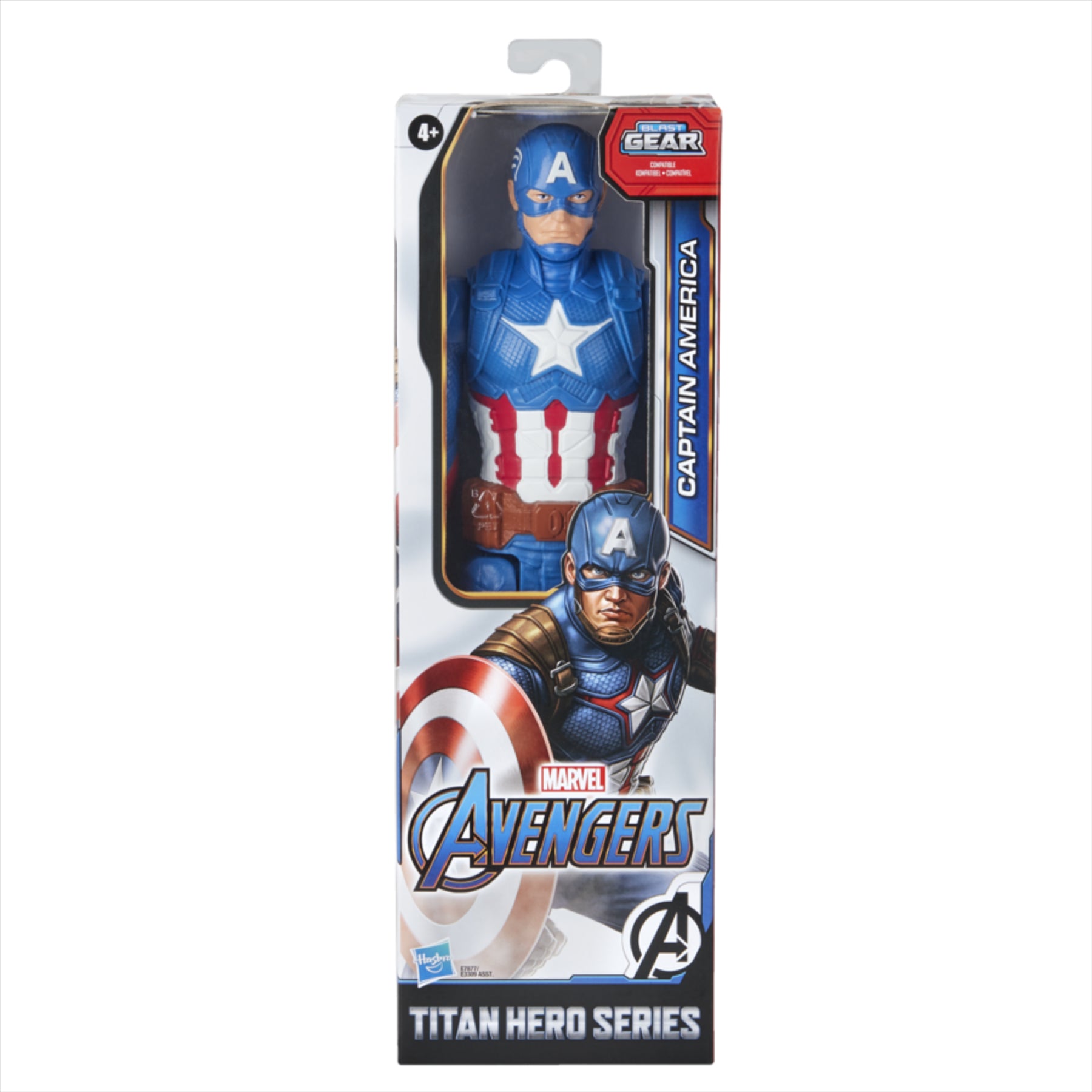 Marvel Avengers Titan Hero Series - Captain America Articulated Action  Figure