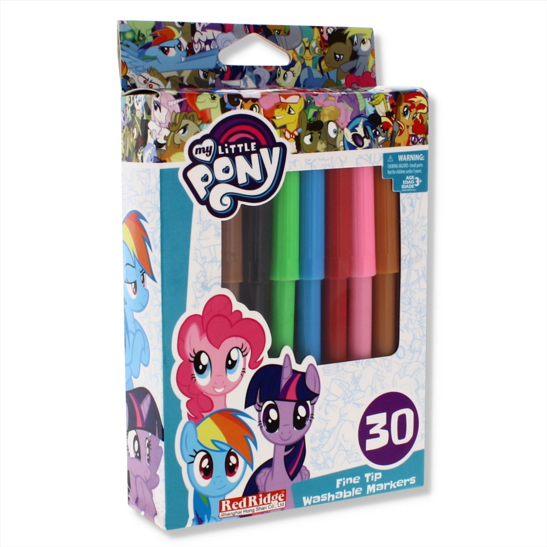 My Little Pony Multicoloured Washable Fine Tip Markers - Twin Pack - Toptoys2u