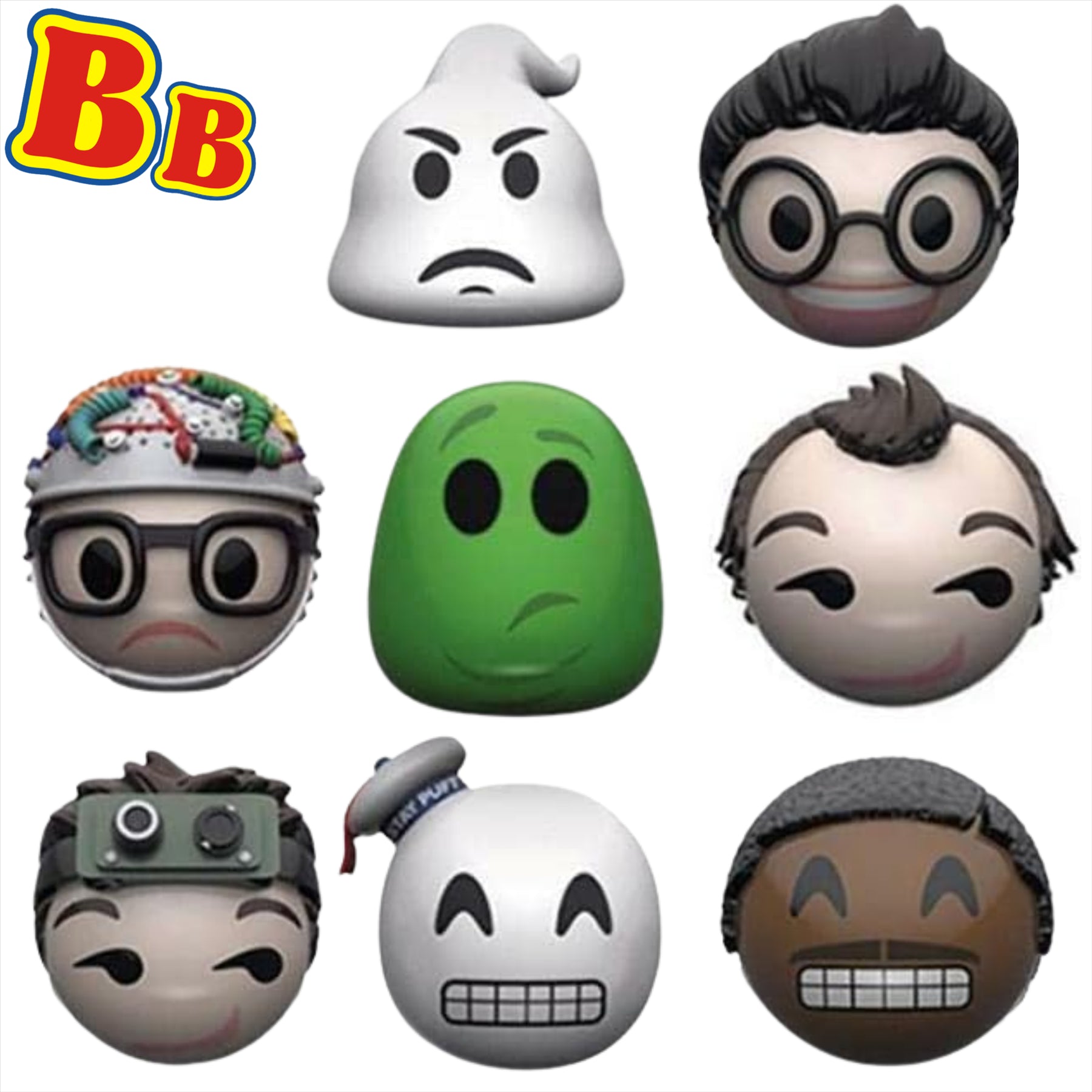 Ghostbusters - FunkoMyMoji Identified 4cm Collectible & Highly Detailed Figure Heads - Set 1 8-Pack - Toptoys2u