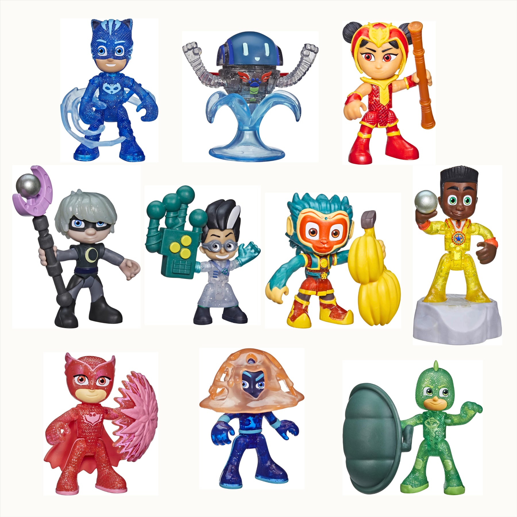 PJ Masks Articulated Play Figures and Accessories Blind Box Sets - 5x Spark Series - Toptoys2u