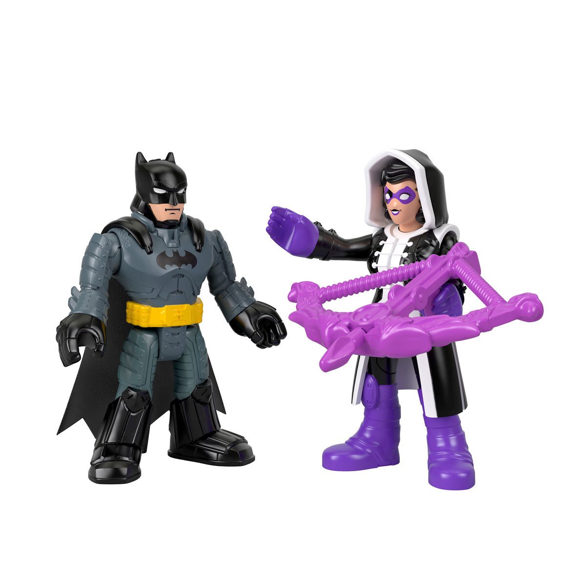 DC Super Friends 3" 8cm Articulated Action Figures - Batman and Huntress - Toptoys2u
