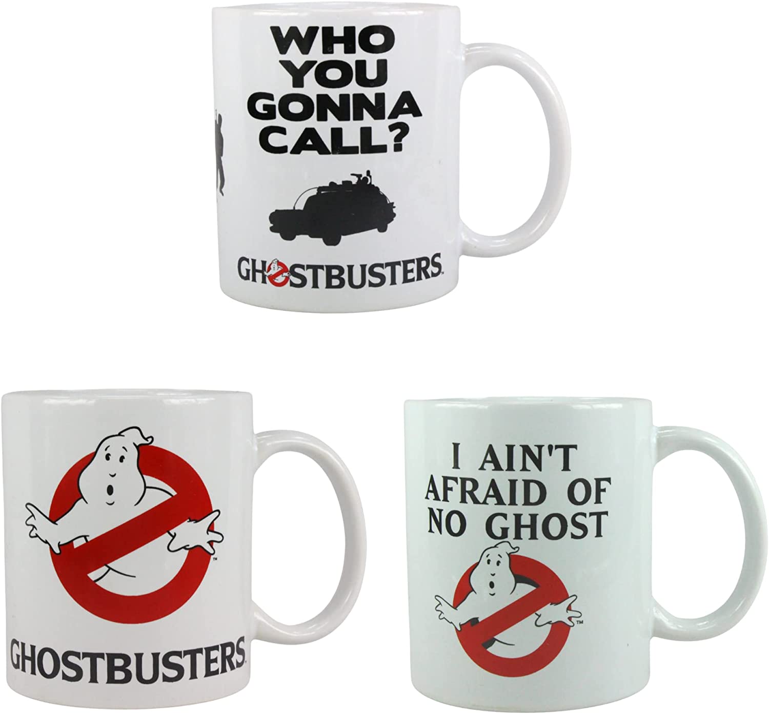 Ghostbusters Set of 3 Ceramic Coffee Mugs 330ml - Toptoys2u
