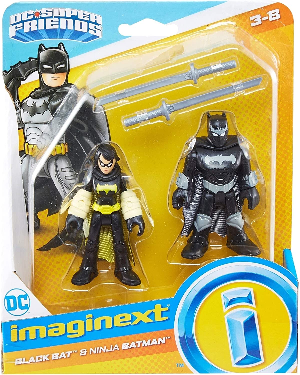 Fisher-Price Imaginext DC Super Friends Batman - Black Bat and Ninja - Toptoys2u
