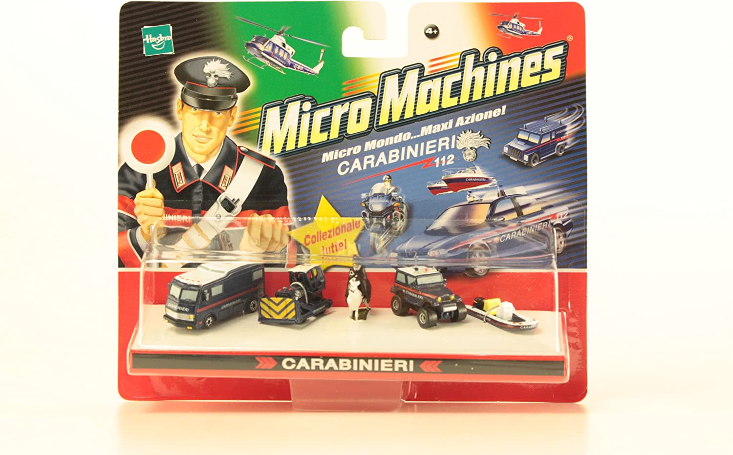 Micro Machines Police Carabinieri Italian Style Set of 5 Horse, Boat & Cars - Toptoys2u