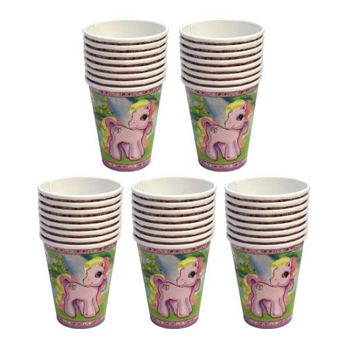 My Little Pony Party Cups 250ml Hot/Cold Drinks Tableware Set of 5 x 8 Packs - Toptoys2u