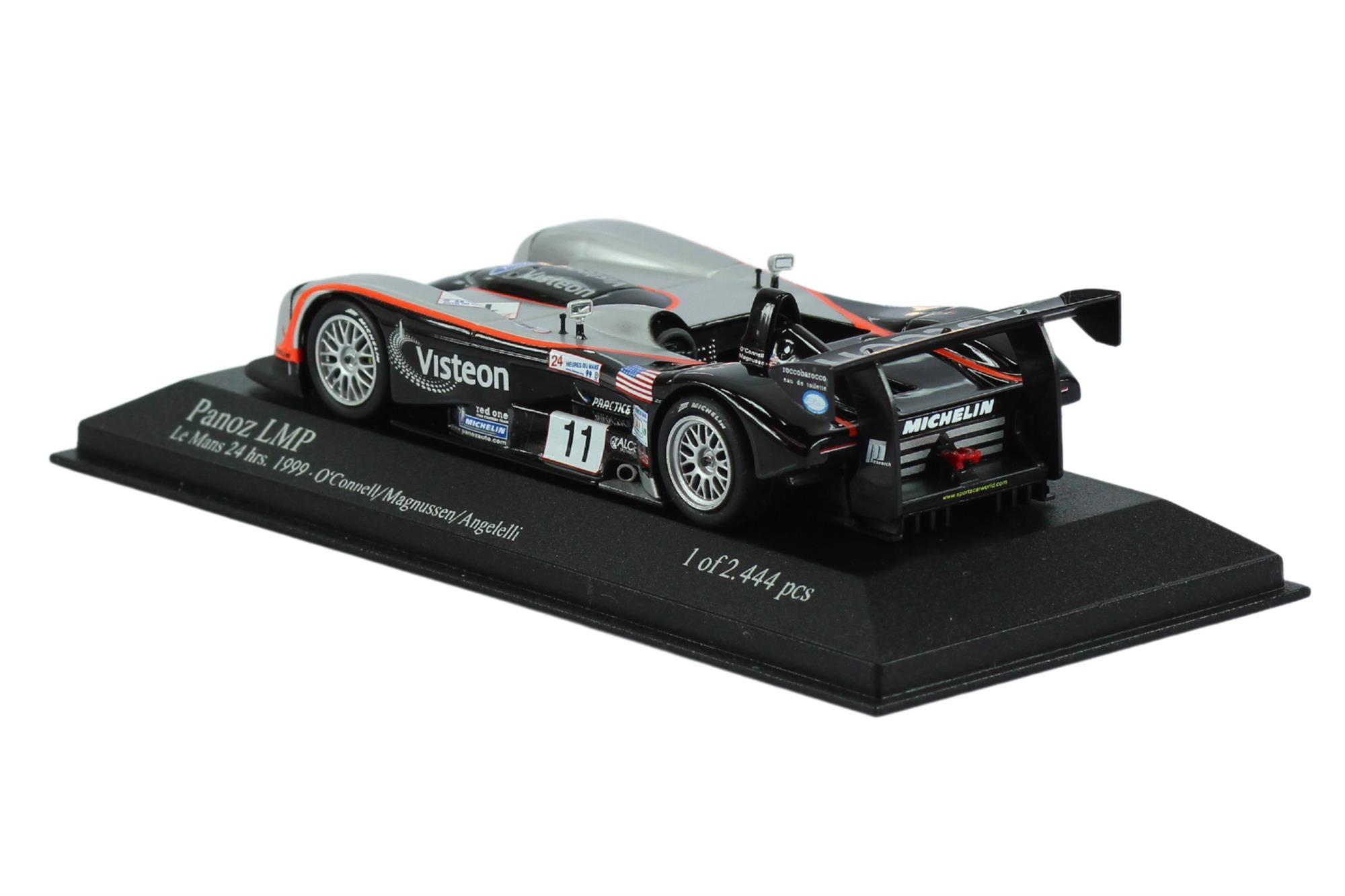 Action Models - 1:43 Scale Diecast Panoz LMP Spyder 24hrs Le Mans 1999 #11 - O'Connell , Magnussen & Angelelli - Toptoys2u