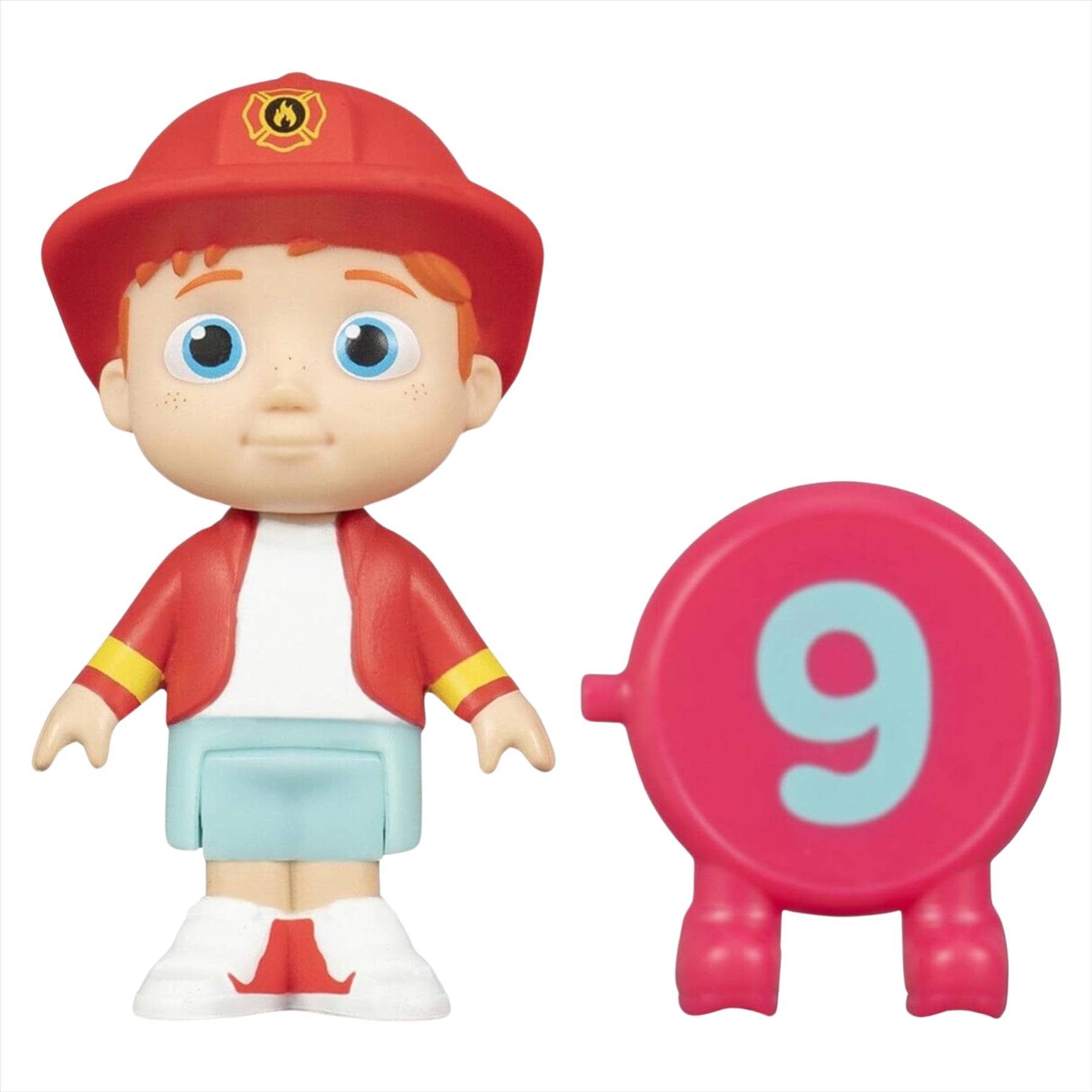 CoComelon Blind Capsule Number Character Articulated Figure Set - Duckie 20cm Plush and 3x Balls - Toptoys2u