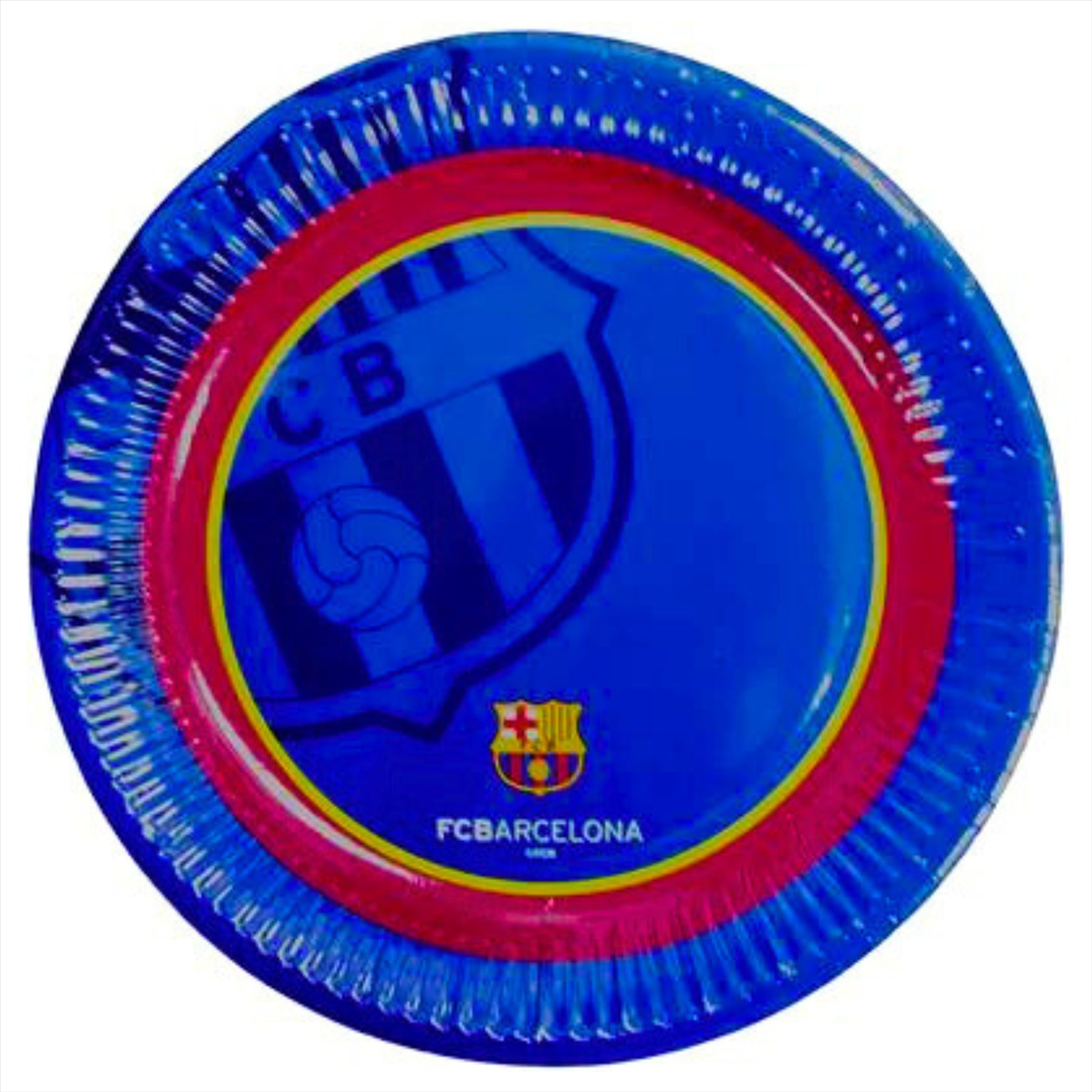 FC Barcelona Official Glossy Party Plates (20cm Pack of 10) - Toptoys2u