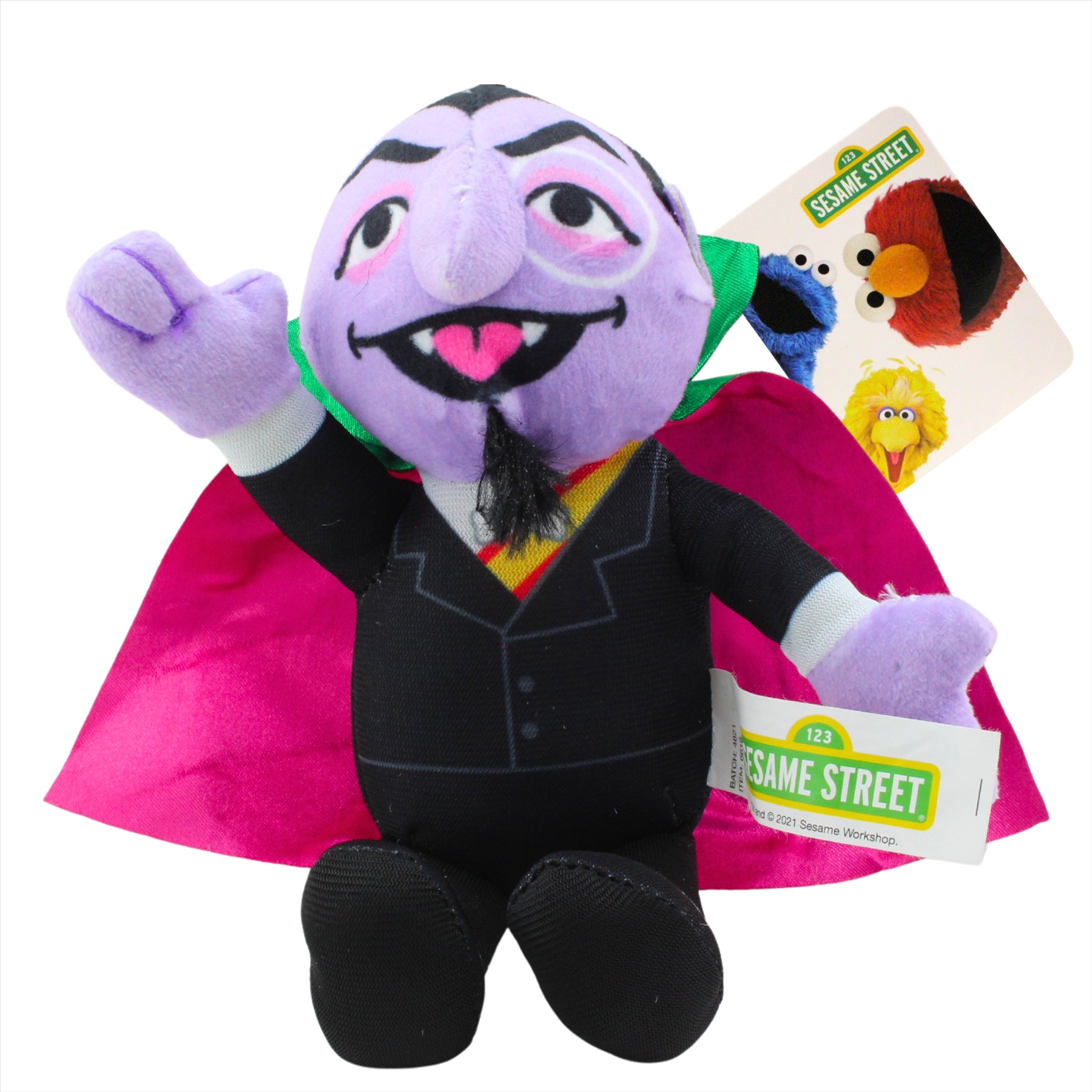 Sesame Street - Count 7" and Oscar 6" Super Soft Plush Toys - Twin Pack - Toptoys2u
