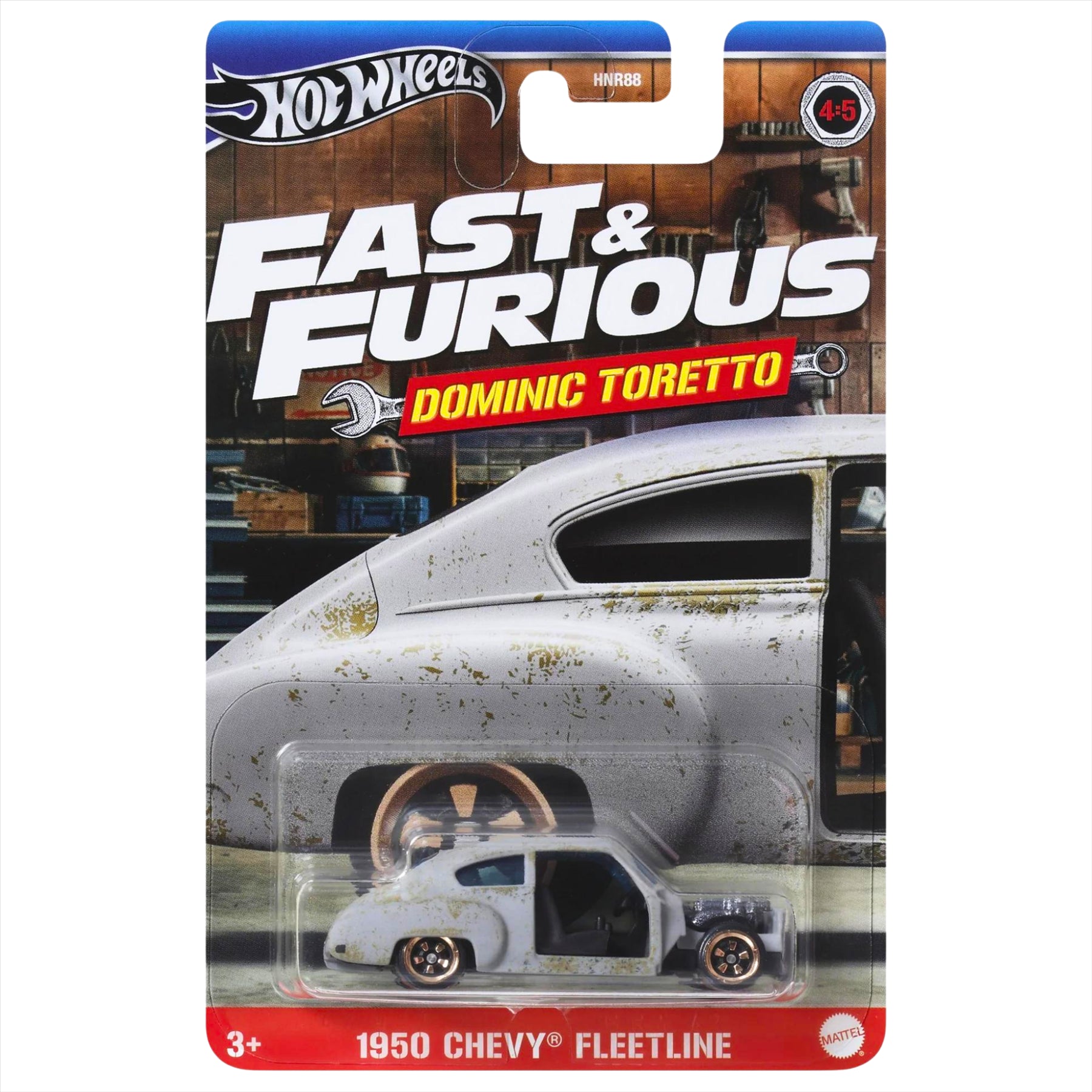 Hot Wheels Fast and Furious Dominic Toretto Collectible 1:64 Scale Diecast Model Cars - Mazda RX-7, Chevelle SS, Lykan Hypersport, Chevy Fleetline, and Dodge Charger - Pack of 5 - Toptoys2u