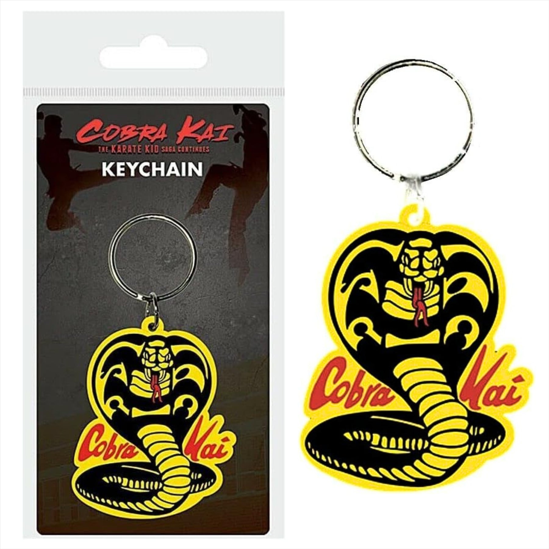 Cobra Kai Keychain Gift Set - No Mercy, Cobra Logo, Sweep the Leg - Pack of 3 - Toptoys2u