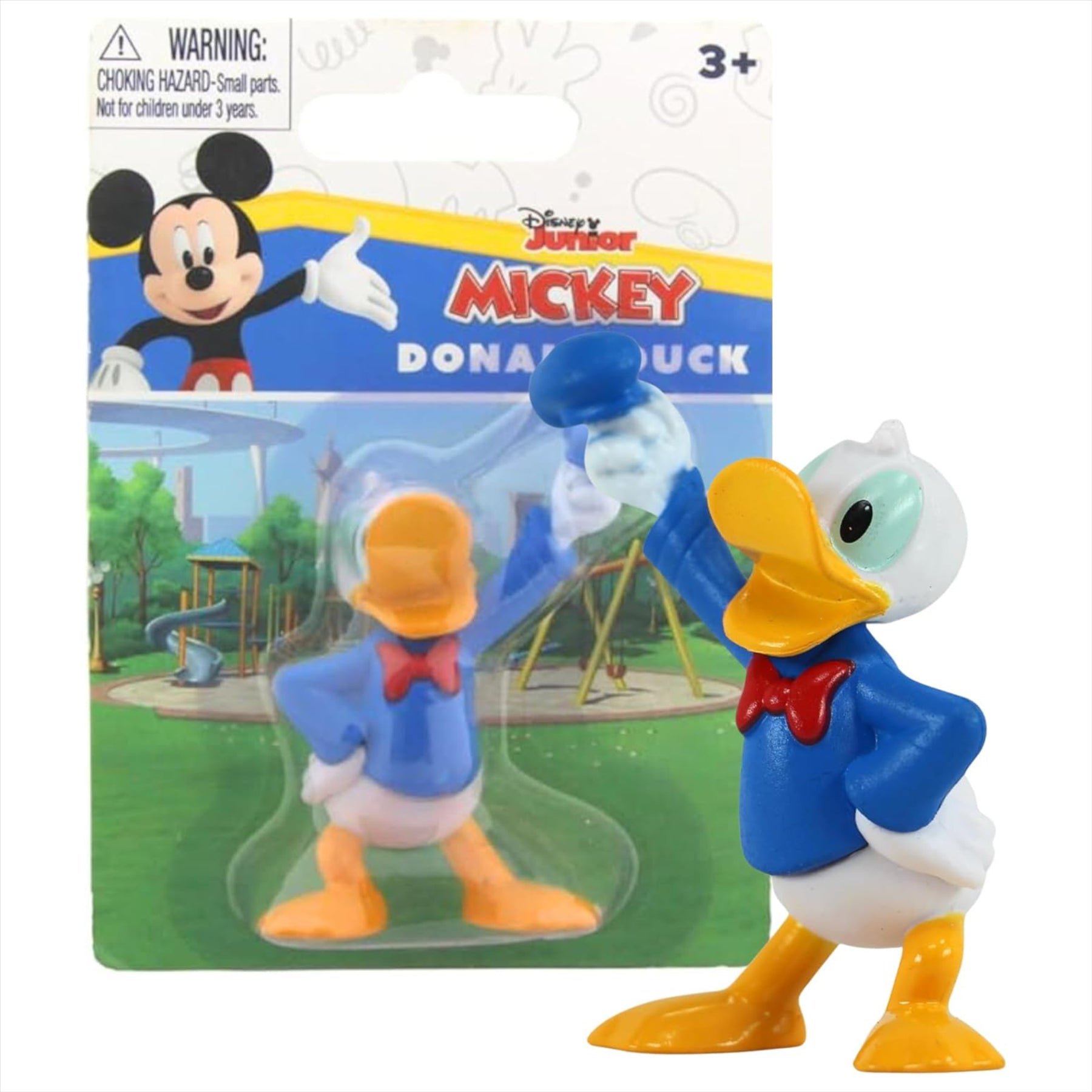 Disney Mickey Mouse, Pluto, and Donald Duck 6cm Collectible Miniature Figures Perfect as Cake Toppers - Pack of 4 - Toptoys2u