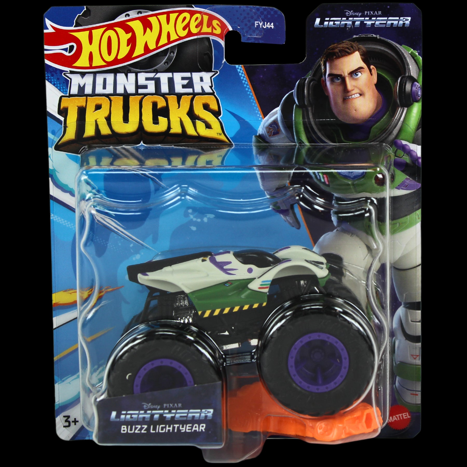 Hot Wheels Monster Trucks - 1:64 Scale Diecast - DragBus & Buzz Lightyear - Twin Pack - Toptoys2u