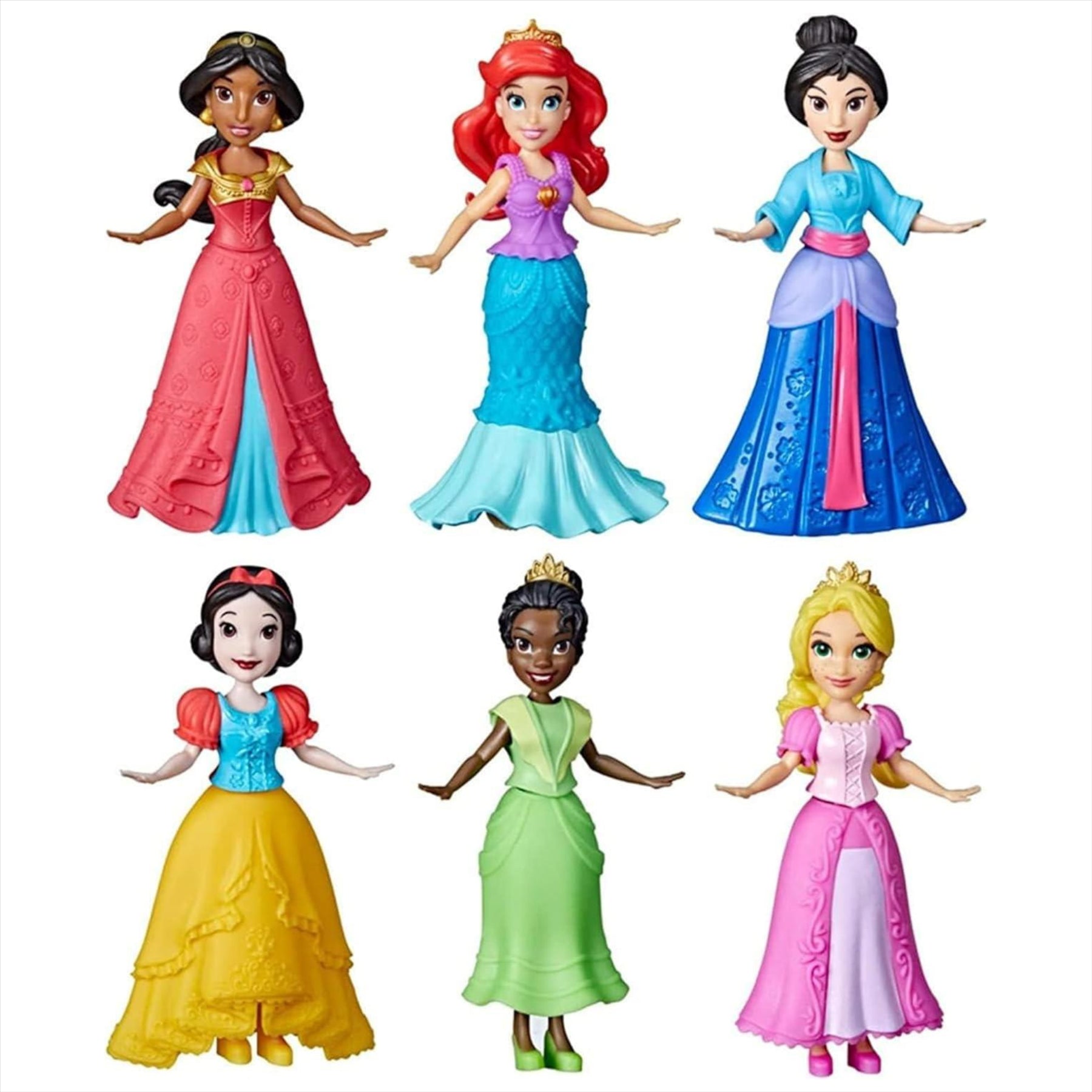 Disney Princess Secret Styles Series 4 Blind Box 3.5" 9cm Figures - Pack of 5 - Toptoys2u