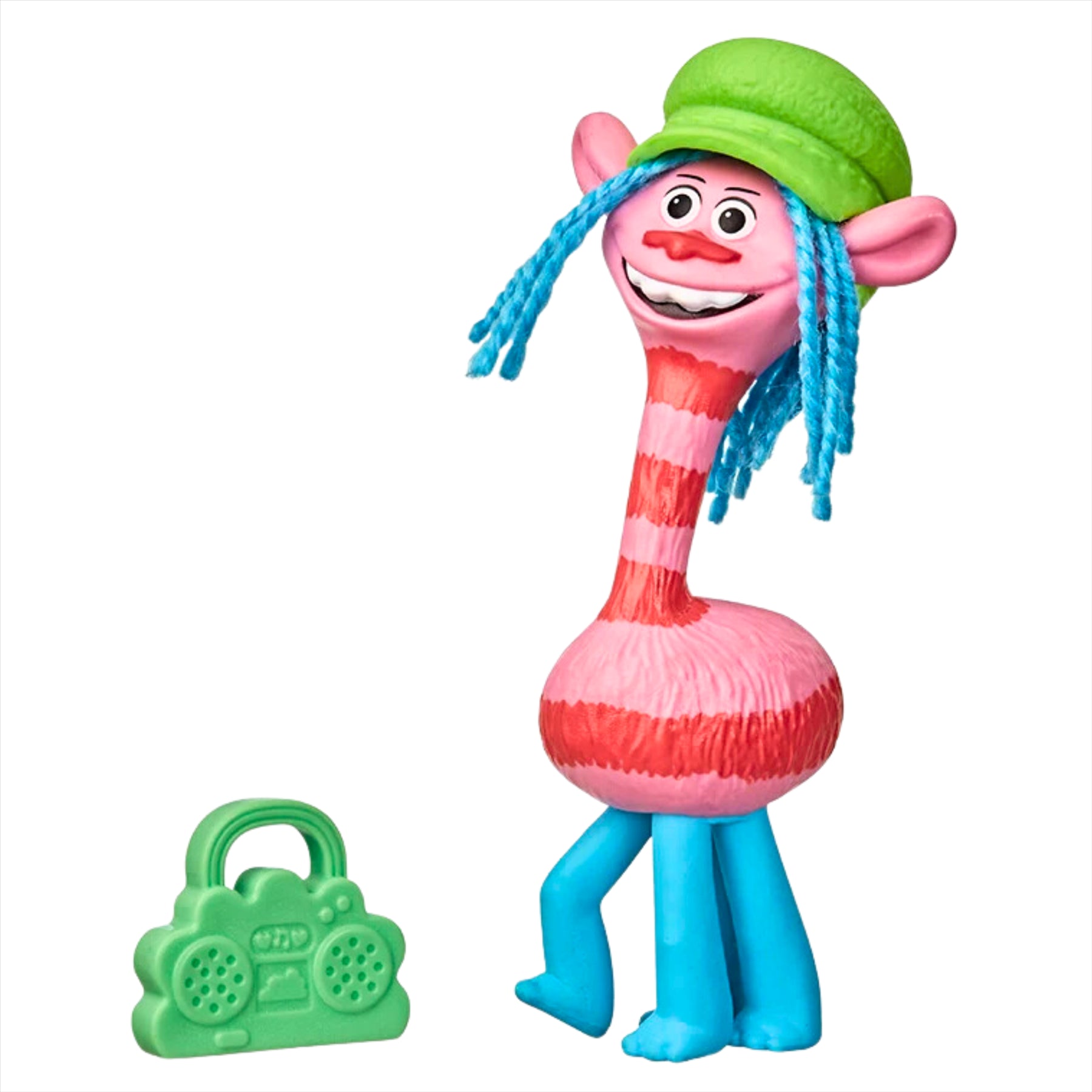 Trolls World Tour Miniature Toy Figures with Musical Accessories - Pack of All 7 - Poppy, Branch, Cooper, Tiny Diamond, Satin, Chenille, and Mermaid - Toptoys2u