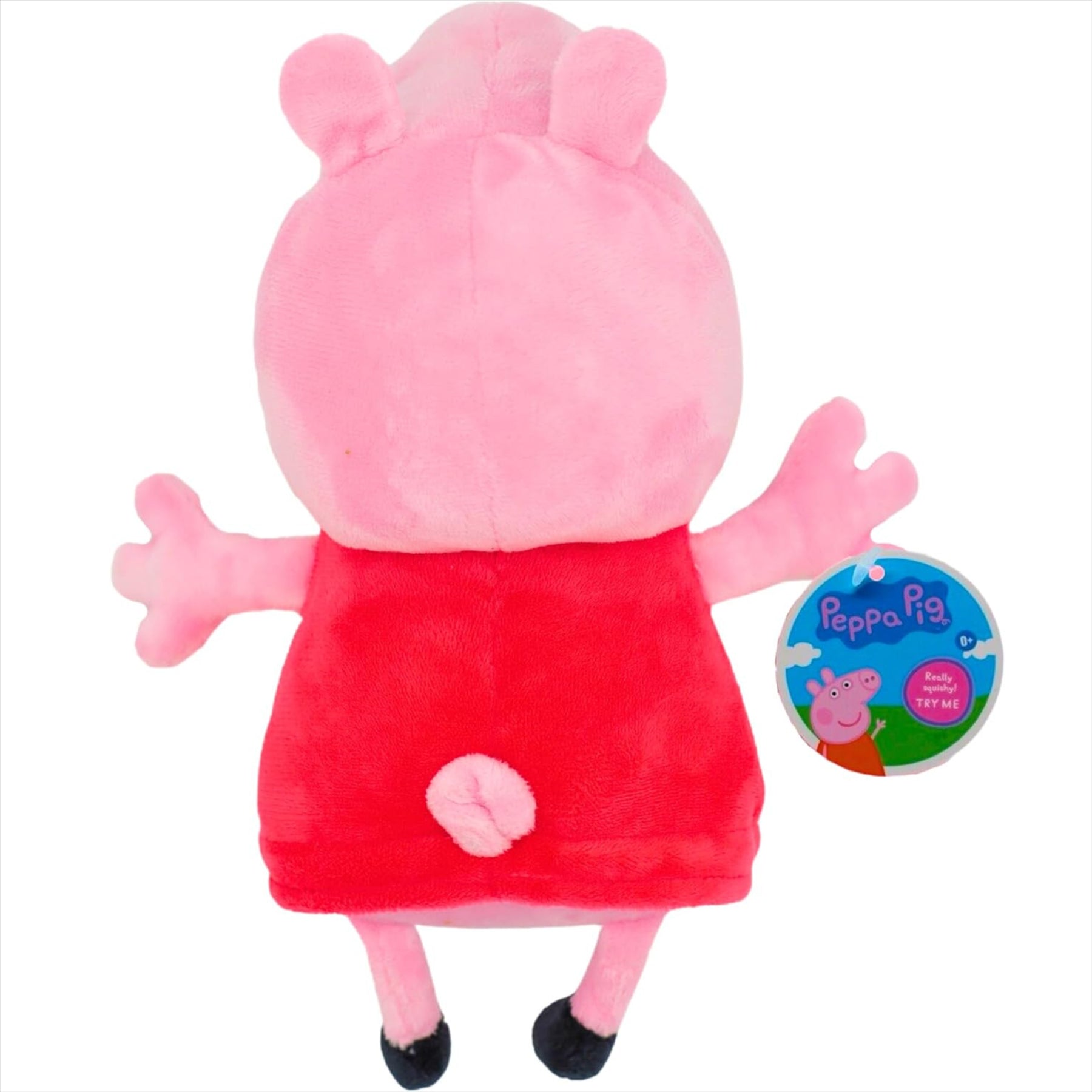 Peppa Pig - Super Soft Gift Quality Plush & Toy Set - 11" 28cm Embroidered Plush Toy Peppa, 4" 10cm Squishy Peppa & 5" 12cm Splash n Play Peppa - Toptoys2u