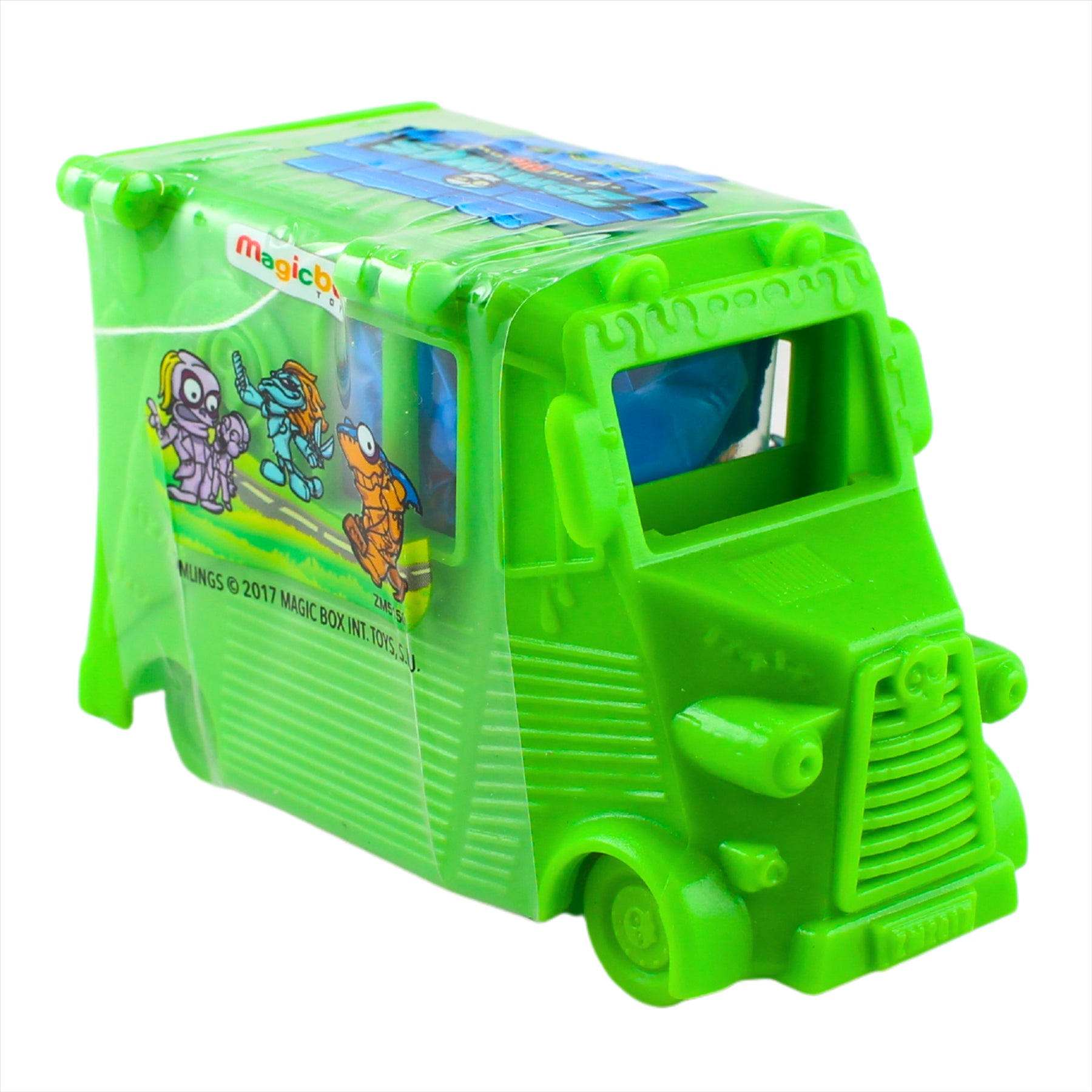 Zomlings Mega-Pack - 3x Buses, 2x Service Vehicles, 1x Multipack of 4 Zomlings, Police Car, and Accessories - 14 Zomlings Total - Pack of 6 - Toptoys2u