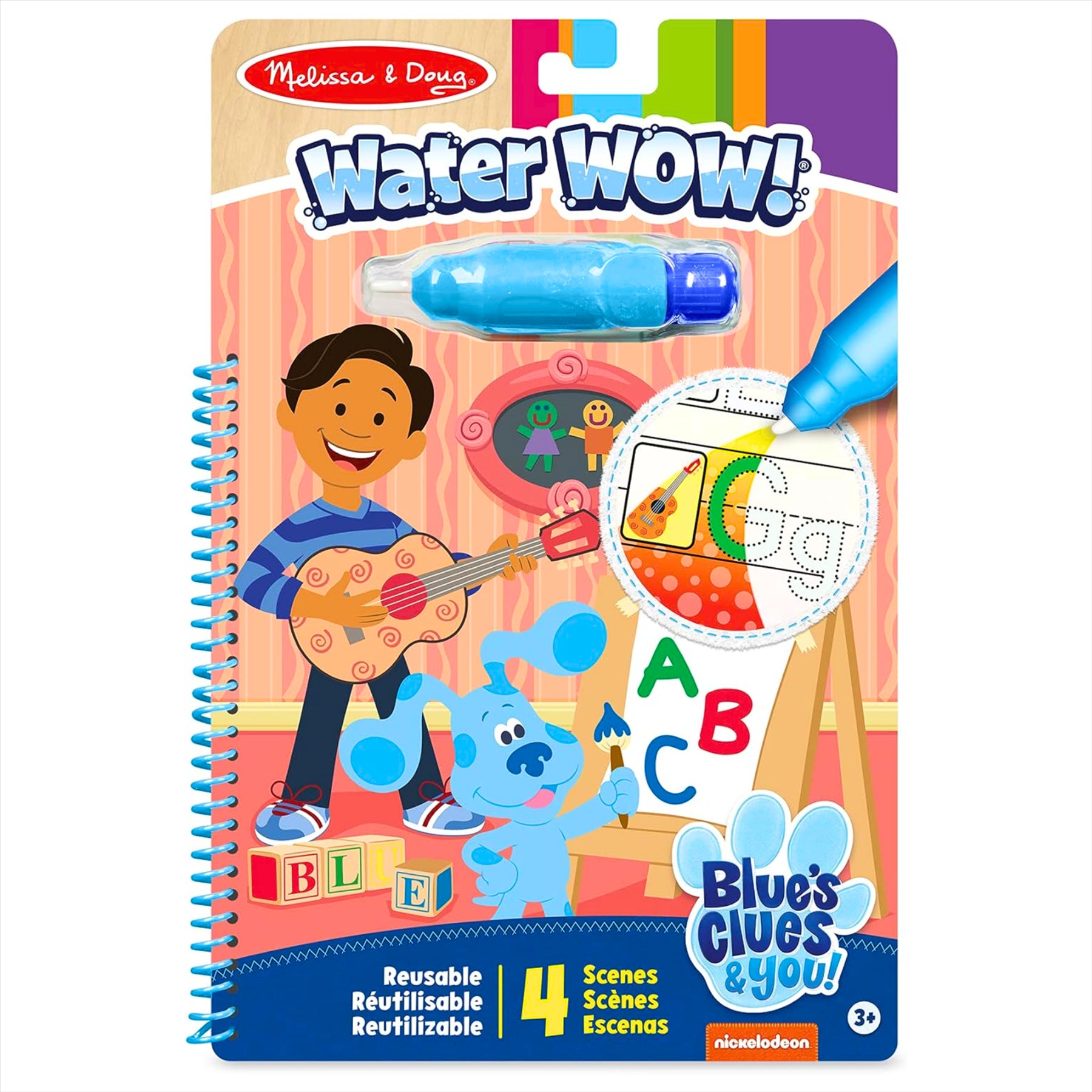 Melissa and Doug Blue's Clues and You! Water WOW! Reusable Activity Book - Toptoys2u