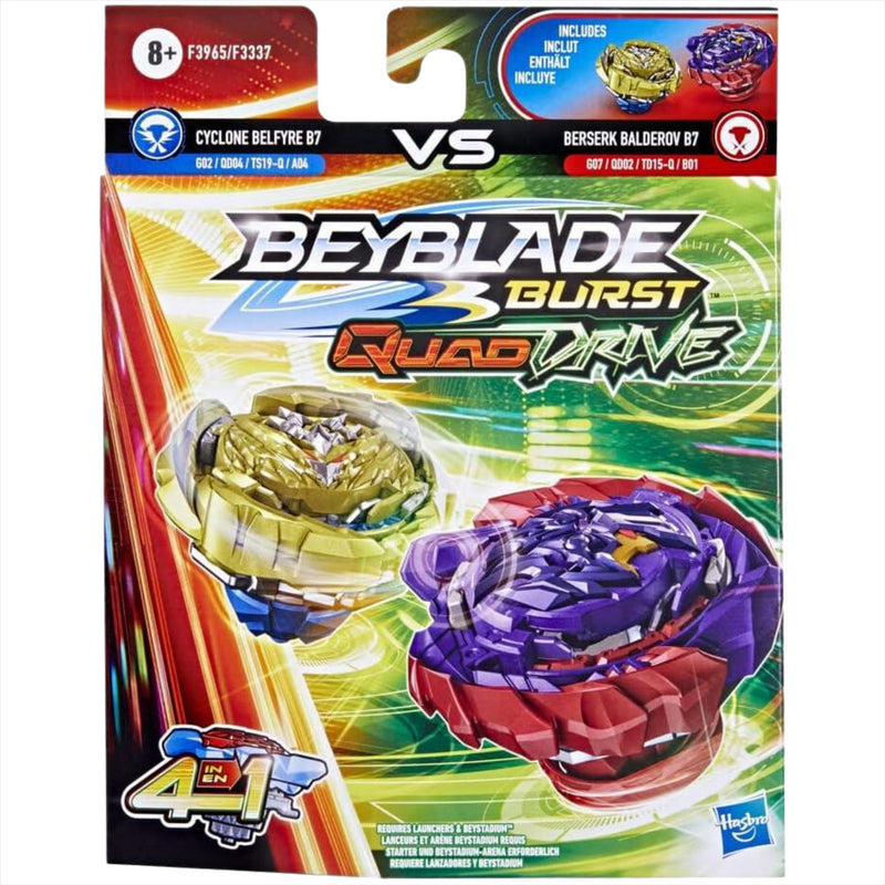 HASBRO Betromoth B6 & World Spryzen S6 Beyblade Burst Surge Dual