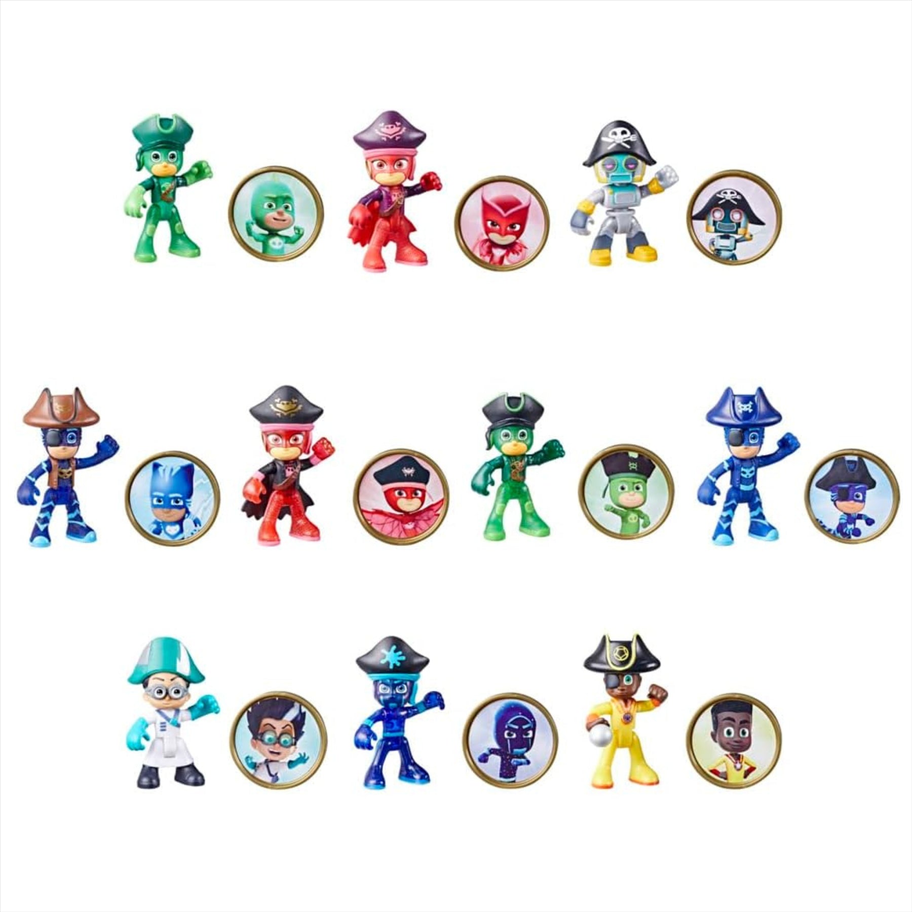 PJ Masks Articulated Play Figures and Accessories Blind Box Sets - 5x Pirate Power Blind Boxes - Toptoys2u
