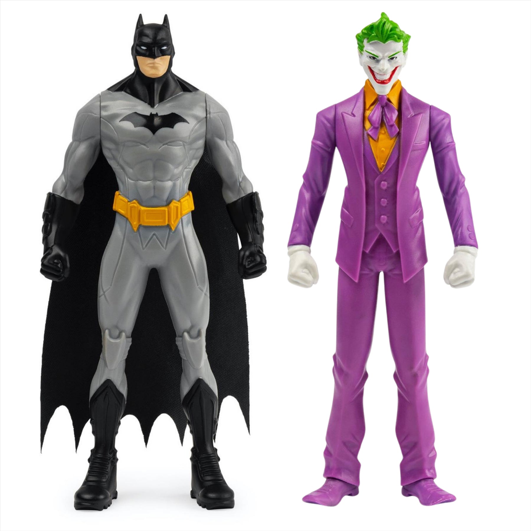 DC Comics Batman The Caped Crusader Batman and Joker 15cm Collectible Toy Articulated Action Figures - Twin Pack - Toptoys2u