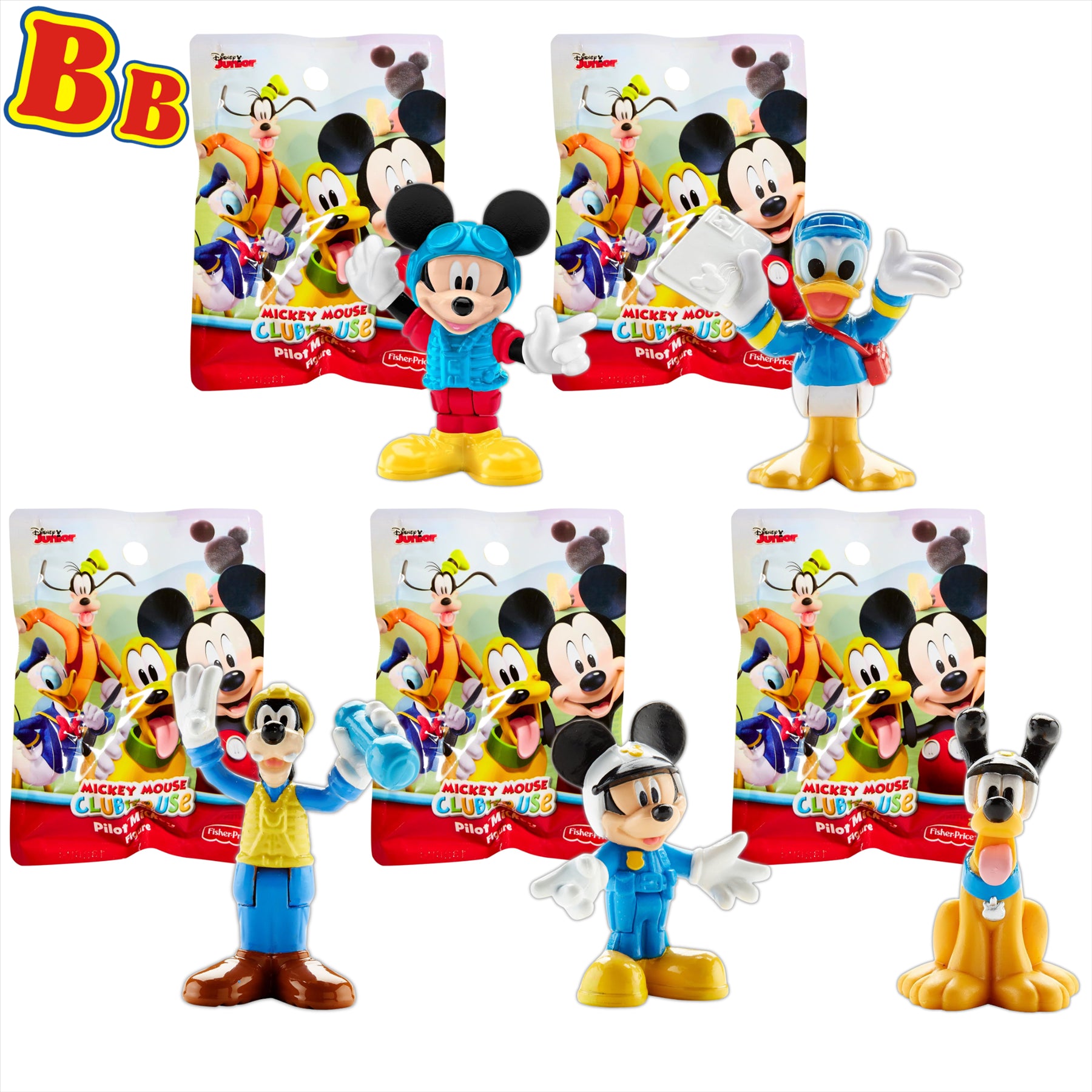 Mickey Mouse Clubhouse Miniature Figures - Pack of all 5 - Toptoys2u