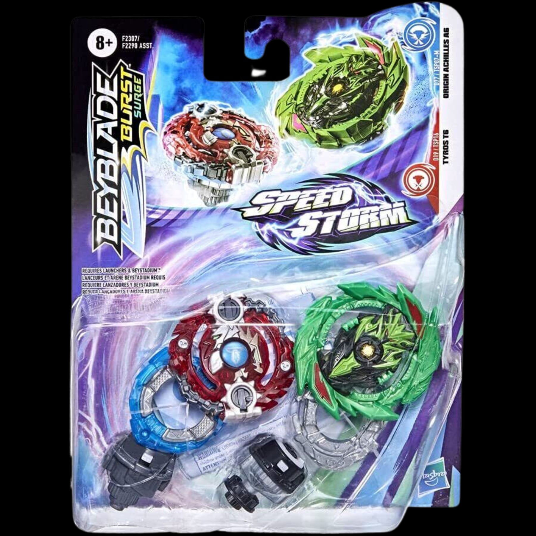 Beyblade Burst Speedstorm & Quad Drive - Original A6, Tyros T6, Katana Muramasa M7, Vanish Cobra C7 - Twin Pack - Toptoys2u