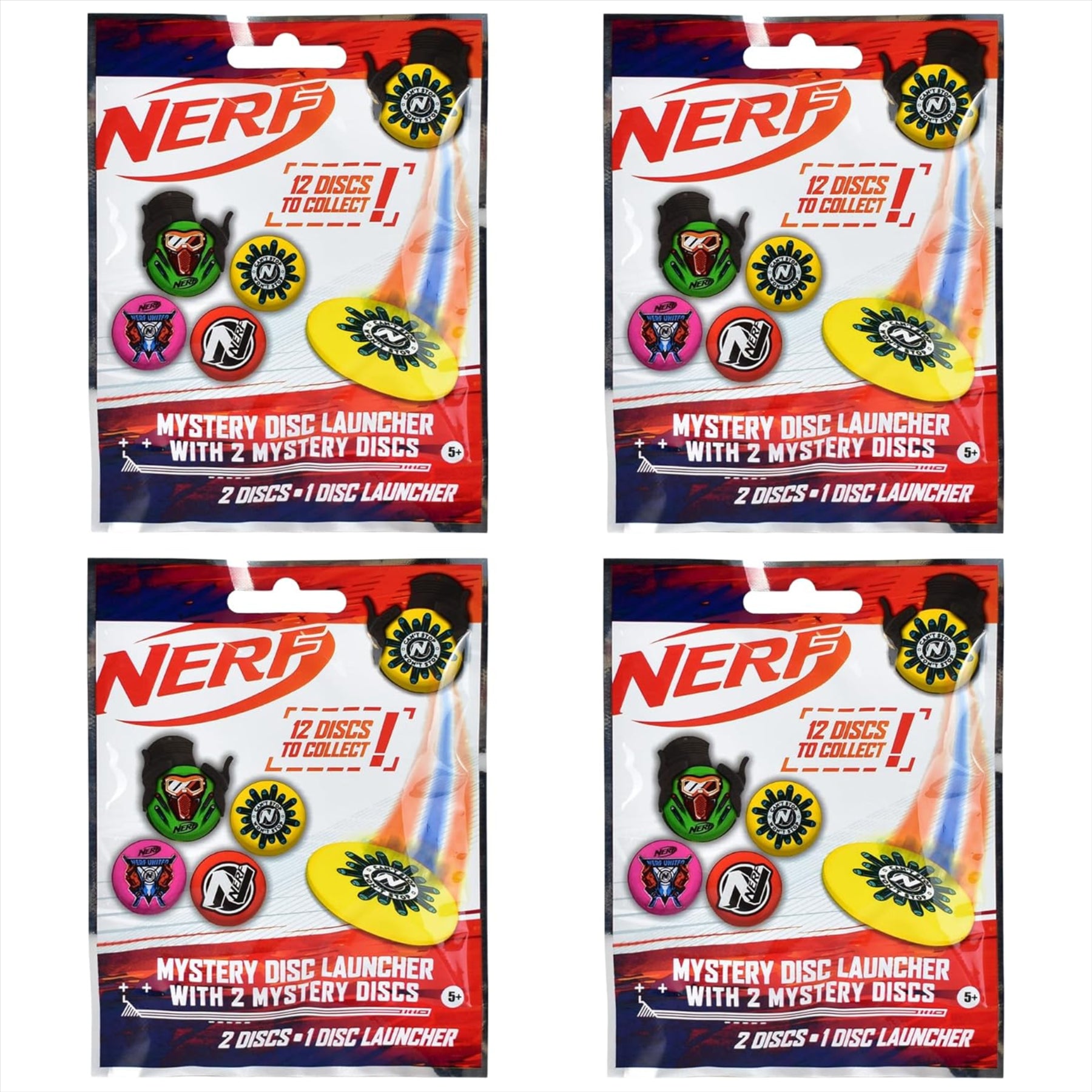 Nerf Elite 2.0 Flipshots Flip-8 Blaster, Deluxe Backpack, 650ml Water Bottle, Nitro Foam Toy Car 3-Pack, & 4 Mystery Disc Launcher Blind Bags - 8-Piece Bundle - Toptoys2u