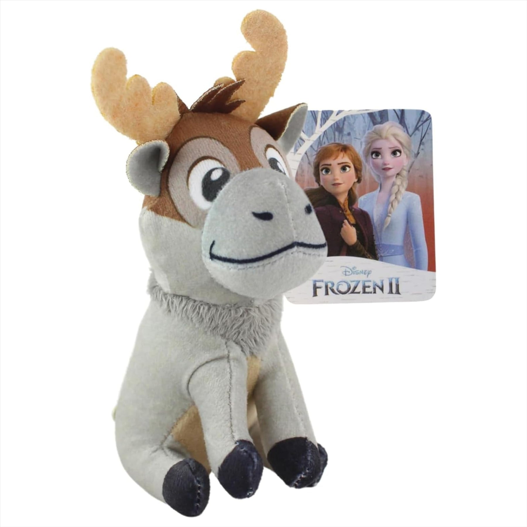 Frozen 2 Elsa, Anna, Olaf, and Sven Pack of 4 Super Soft 12cm Plush Toys + 4x Mystery Collectible Pop Adventures Figures - Toptoys2u