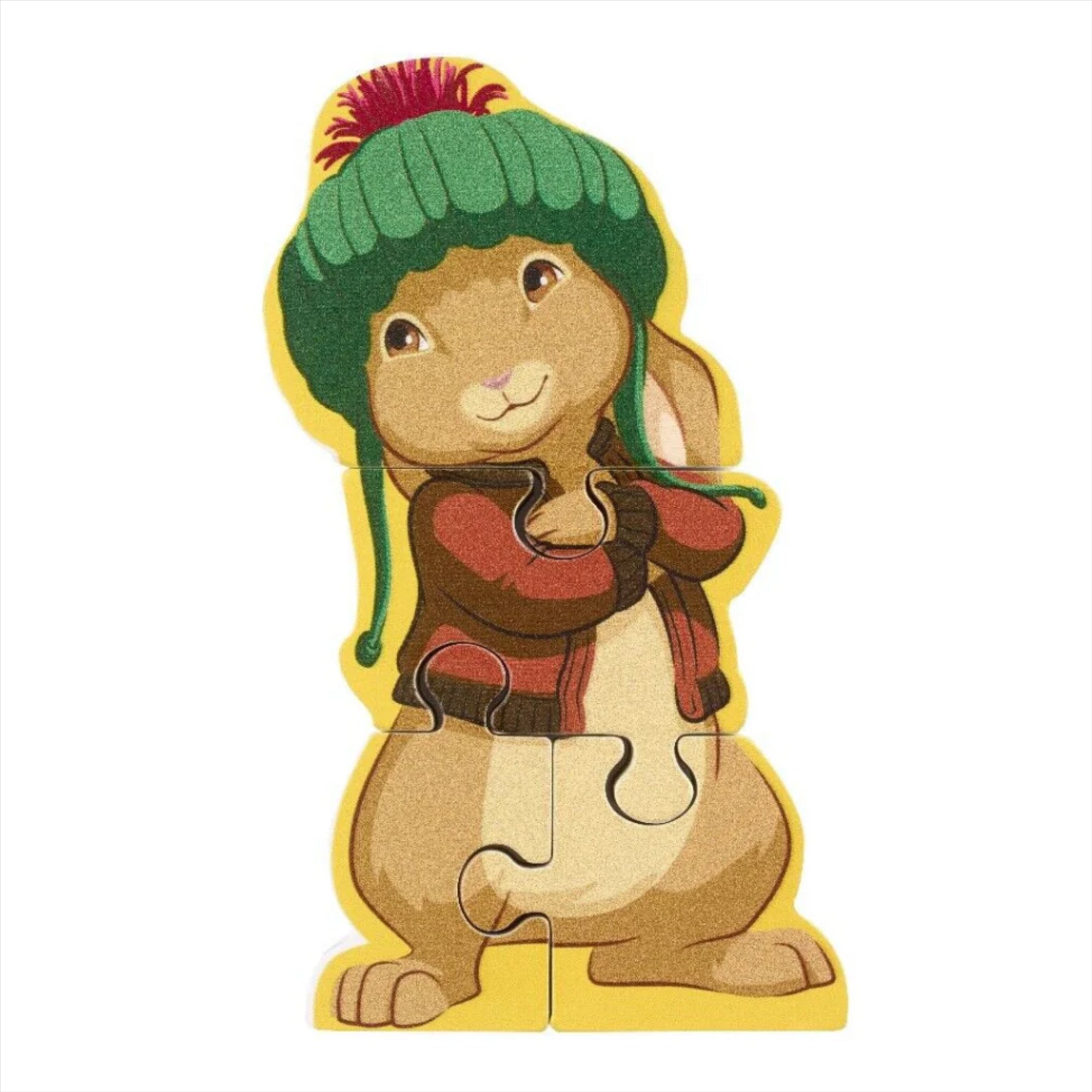 Peter Rabbit Children's 12cm Wooden Benjamin Bunny Educational Jigsaw Puzzle - Toptoys2u